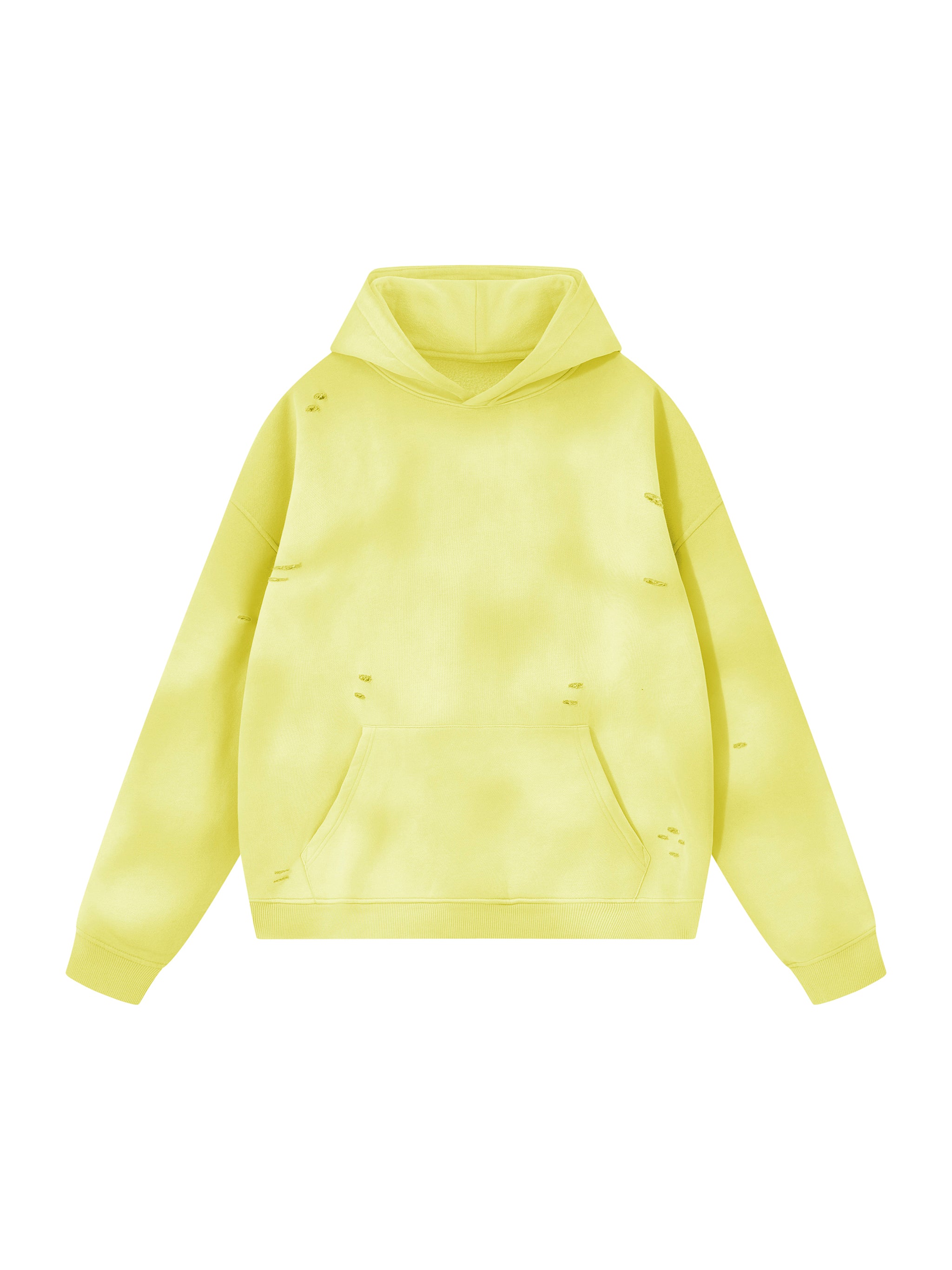 O | sunfade frayed fleece hoodie
