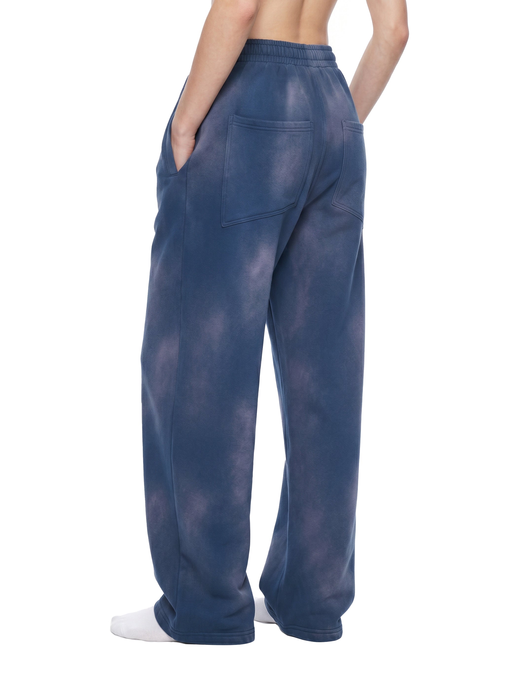 O | sunfade wide leg fleece sweatpants