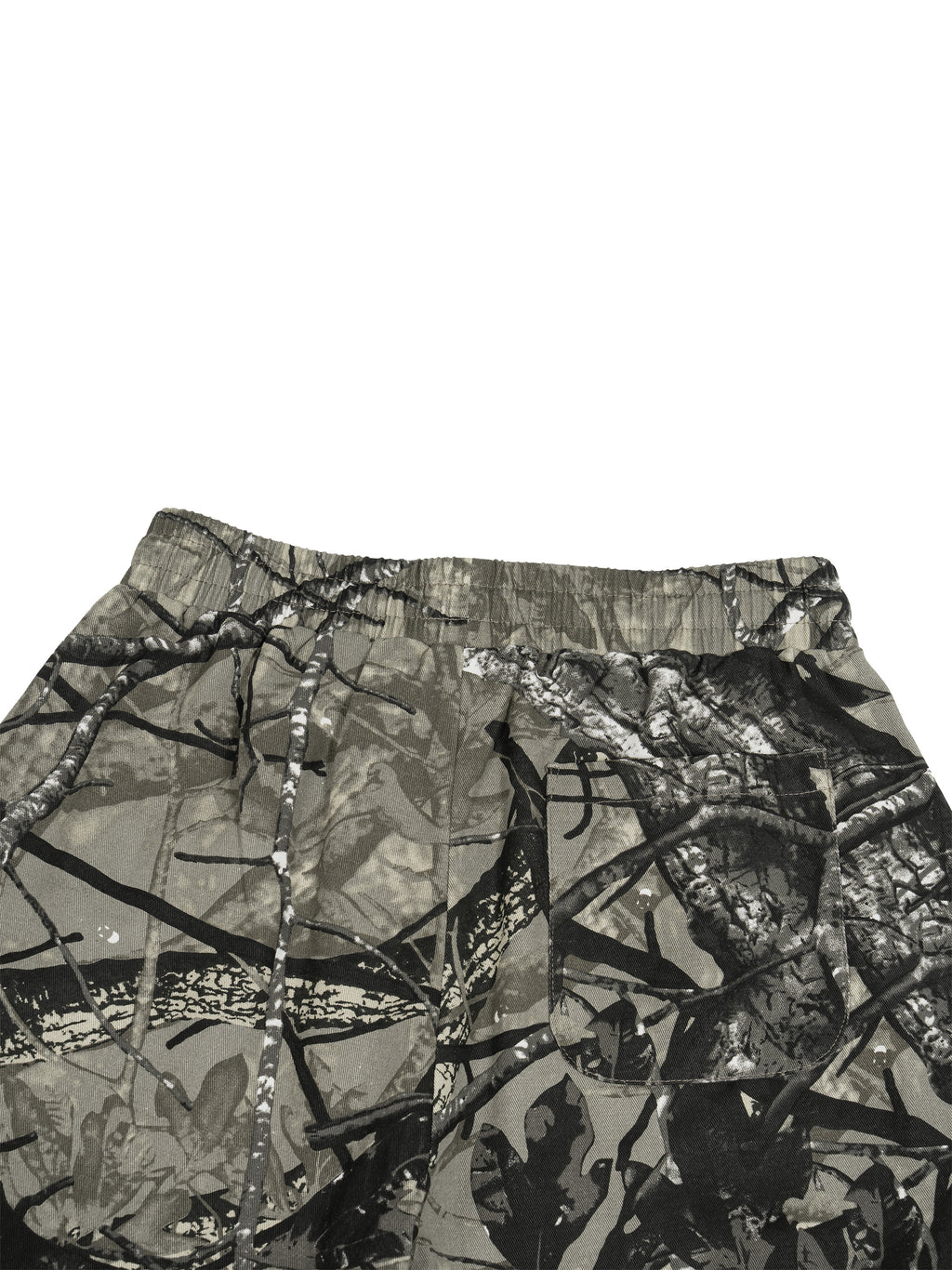 O | tree camo barrel leg pants