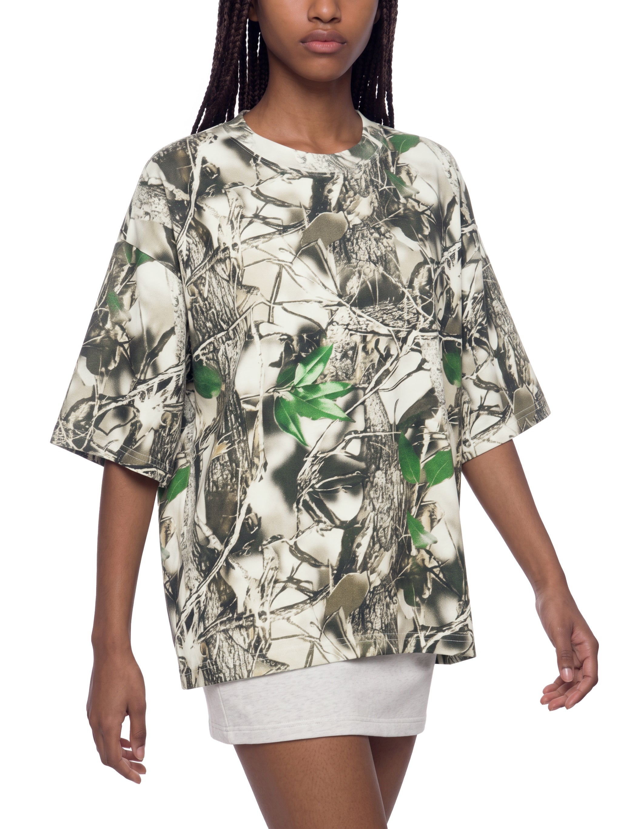 O | tree camo boxy t-shirt