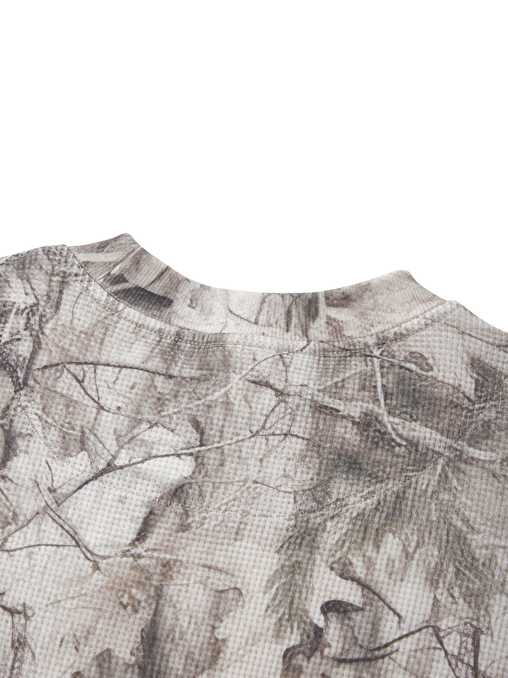 O | tree camo long-sleeve waffle t-shirt