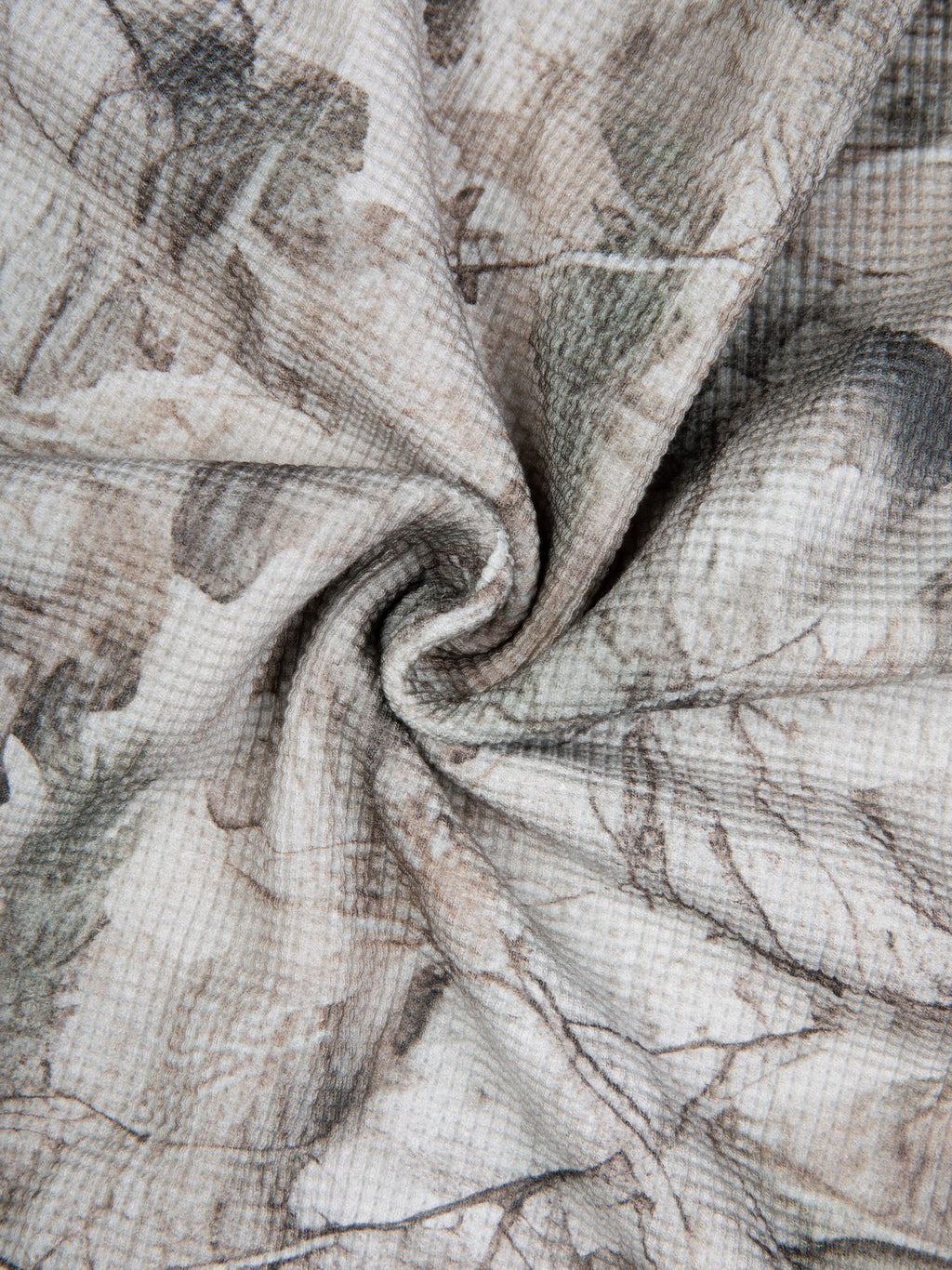 O | tree camo long-sleeve waffle t-shirt