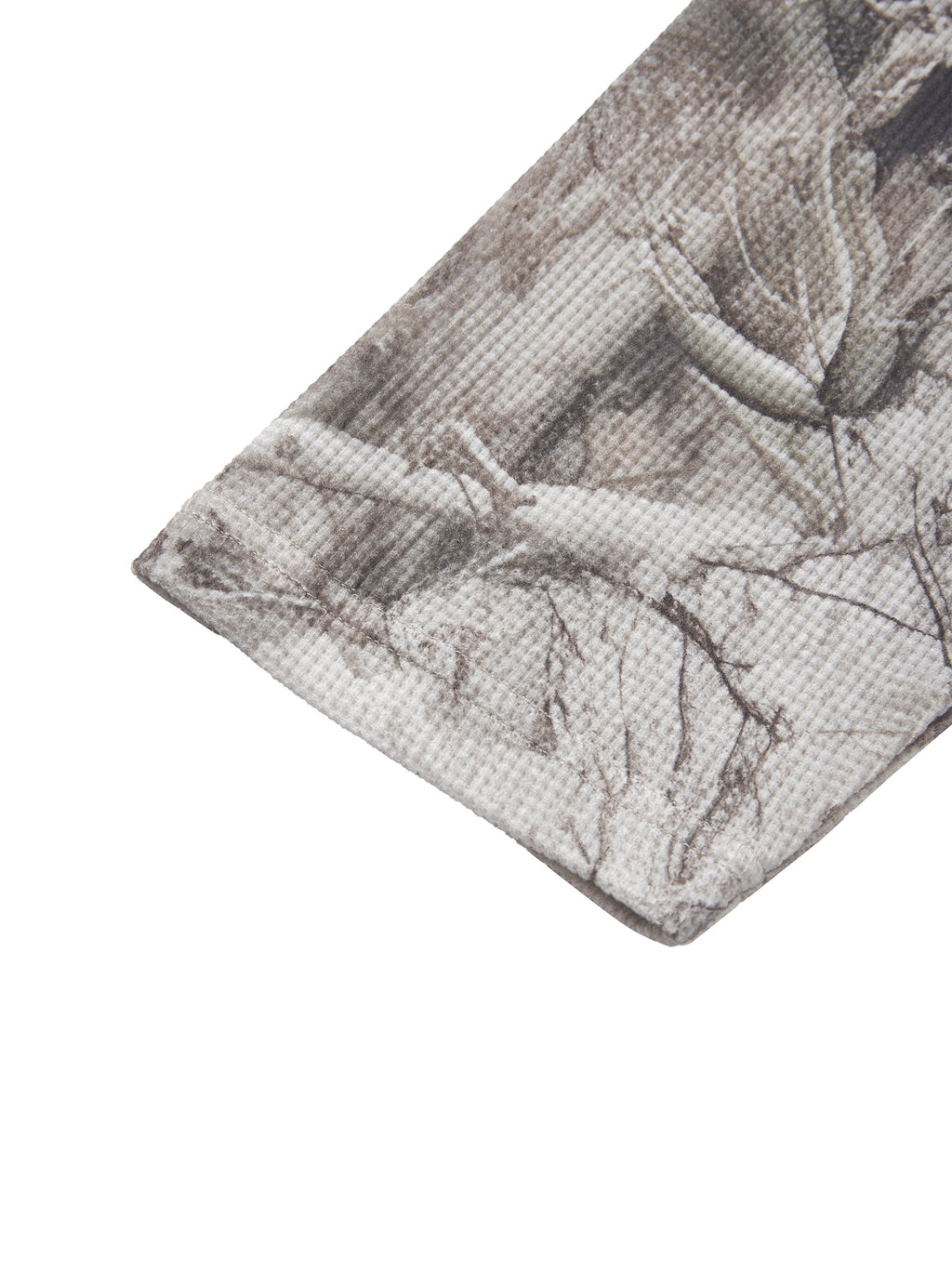 O | tree camo long-sleeve waffle t-shirt