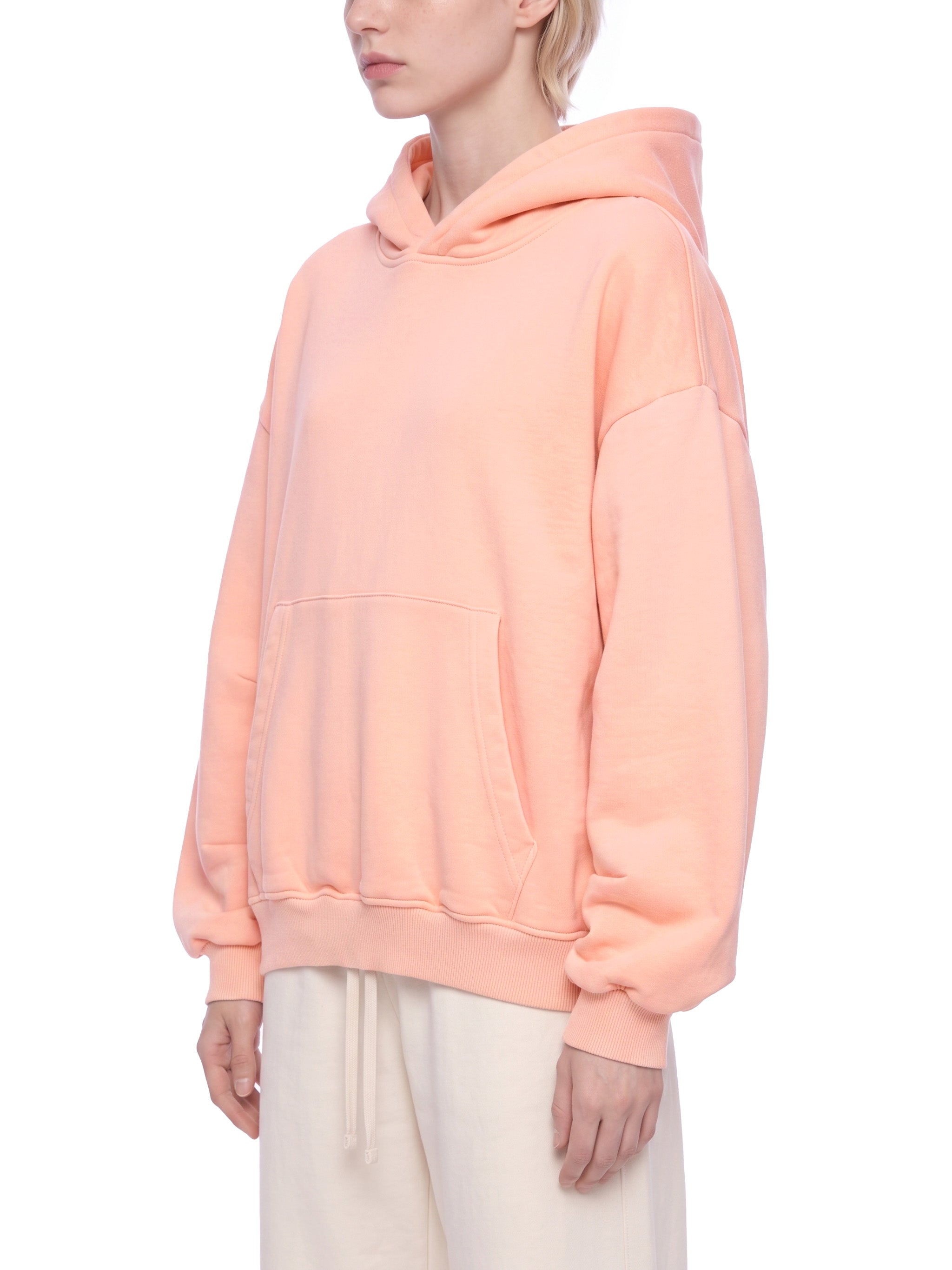 O | vintage wash boxy fleece hoodie | blank