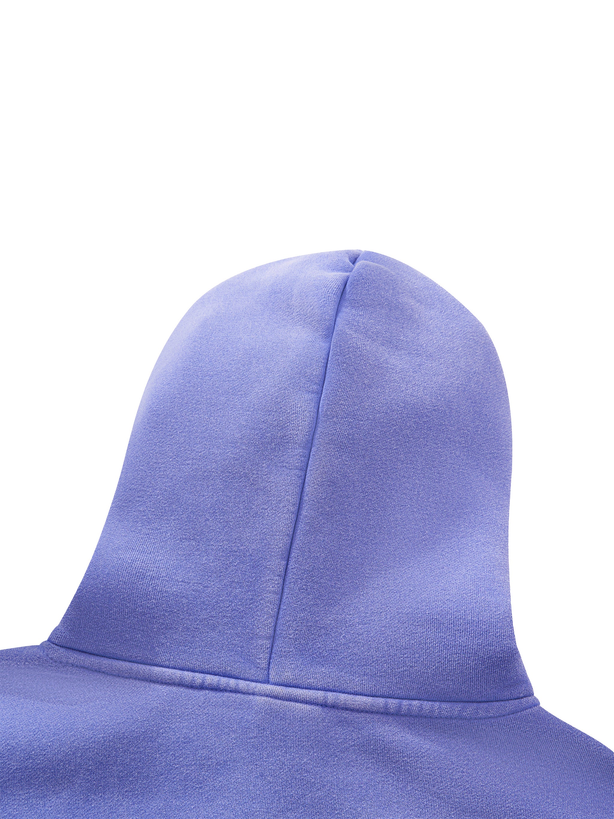 O | vintage wash boxy fleece hoodie | white logo