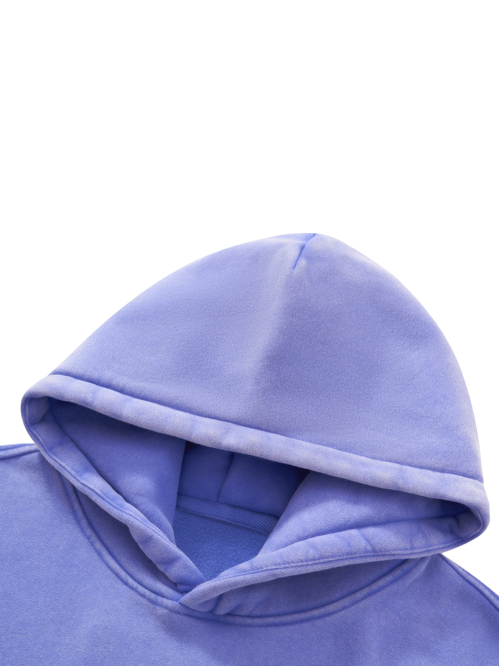 O | vintage wash boxy fleece hoodie | white logo