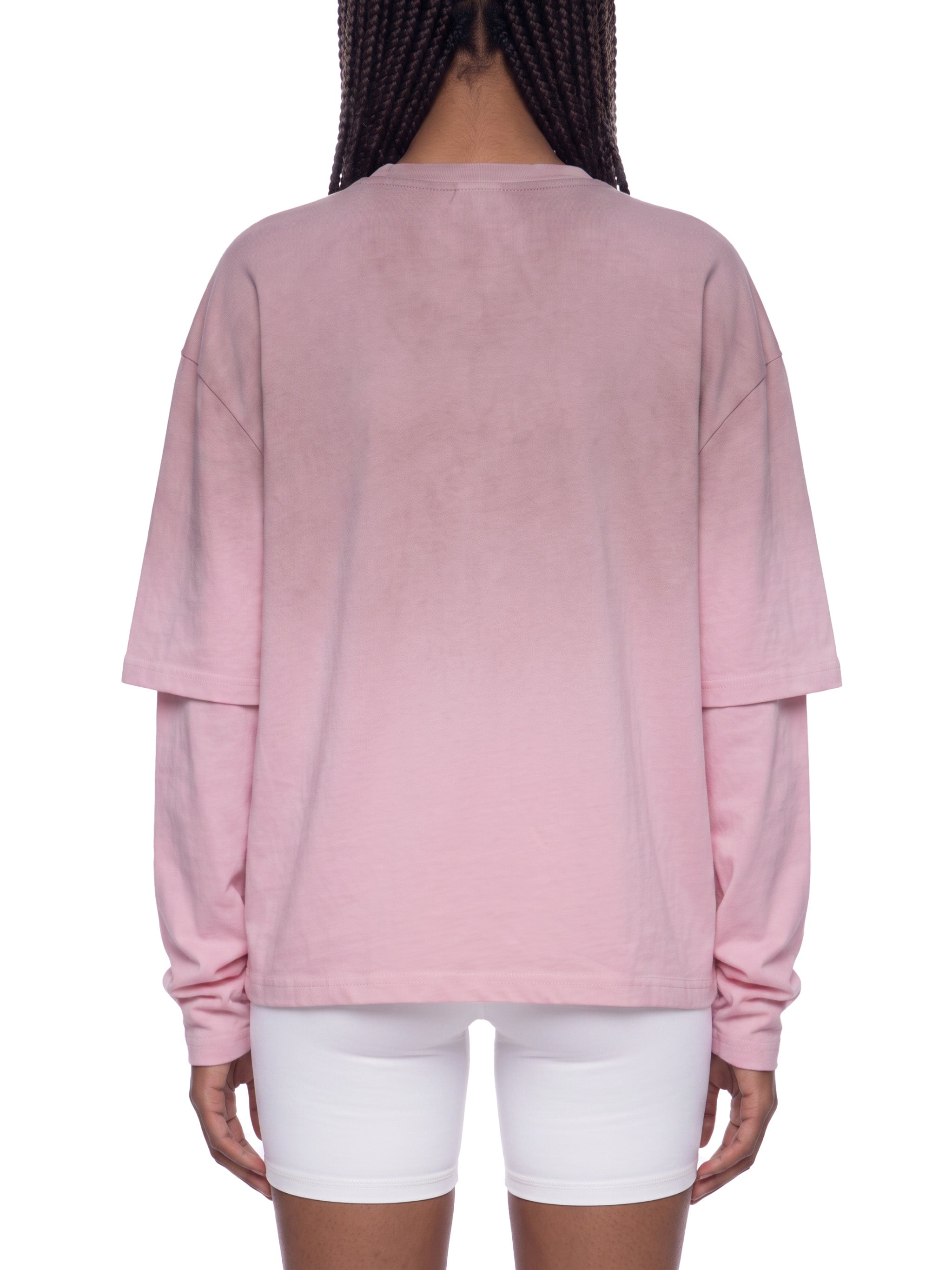 O | vintage wash layered t-shirt