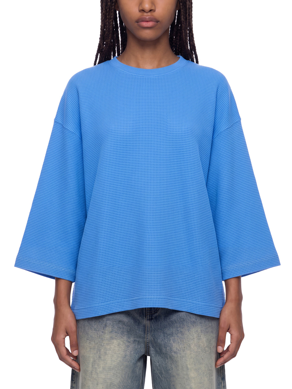 O | U waffle boxy t-shirt