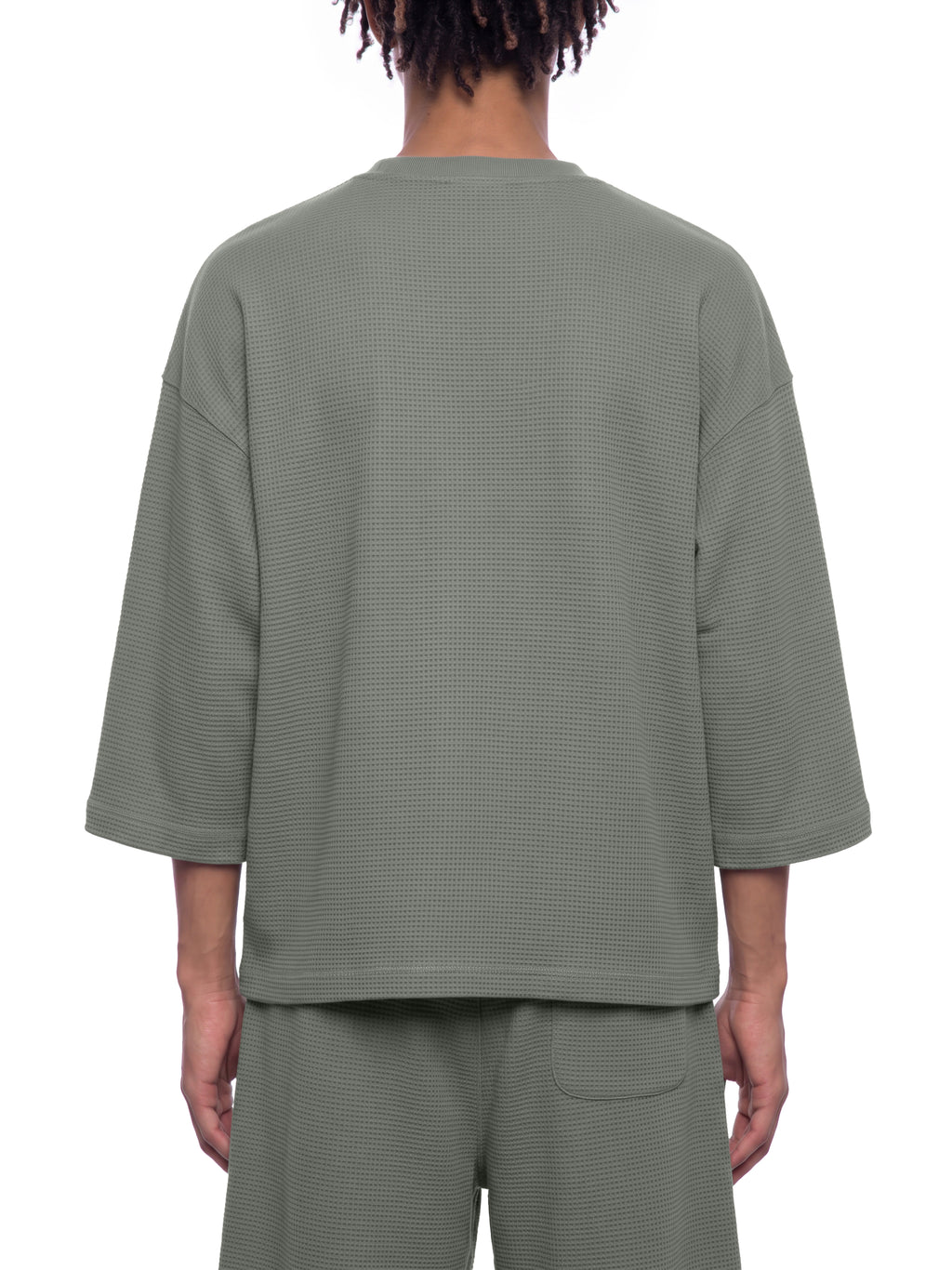 O | U waffle boxy t-shirt