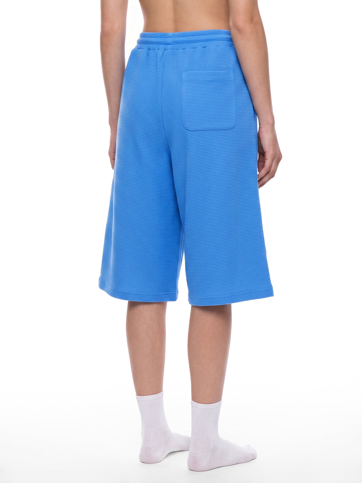 O | U wide-leg waffle shorts