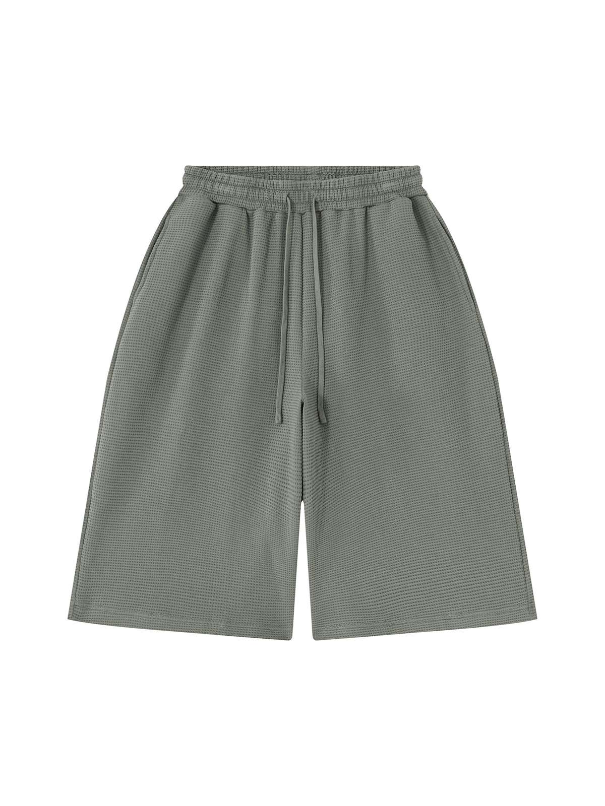 O | U wide-leg waffle shorts