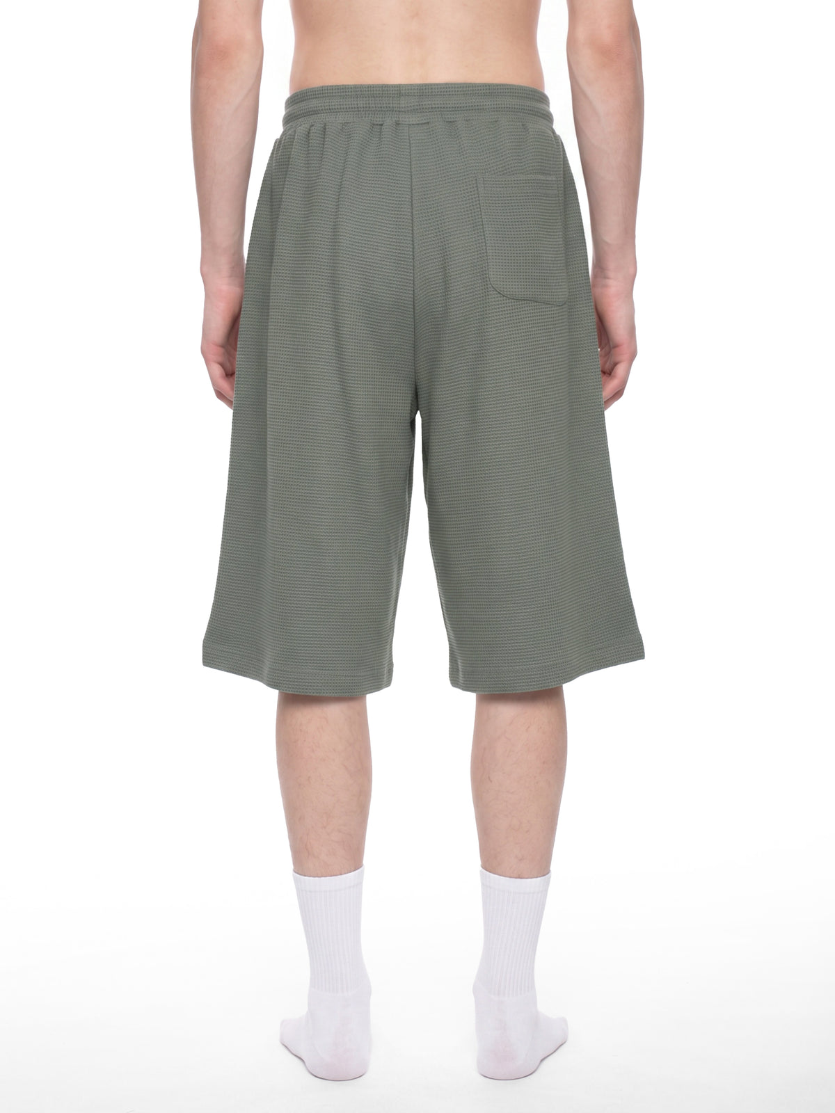 O | U wide-leg waffle shorts