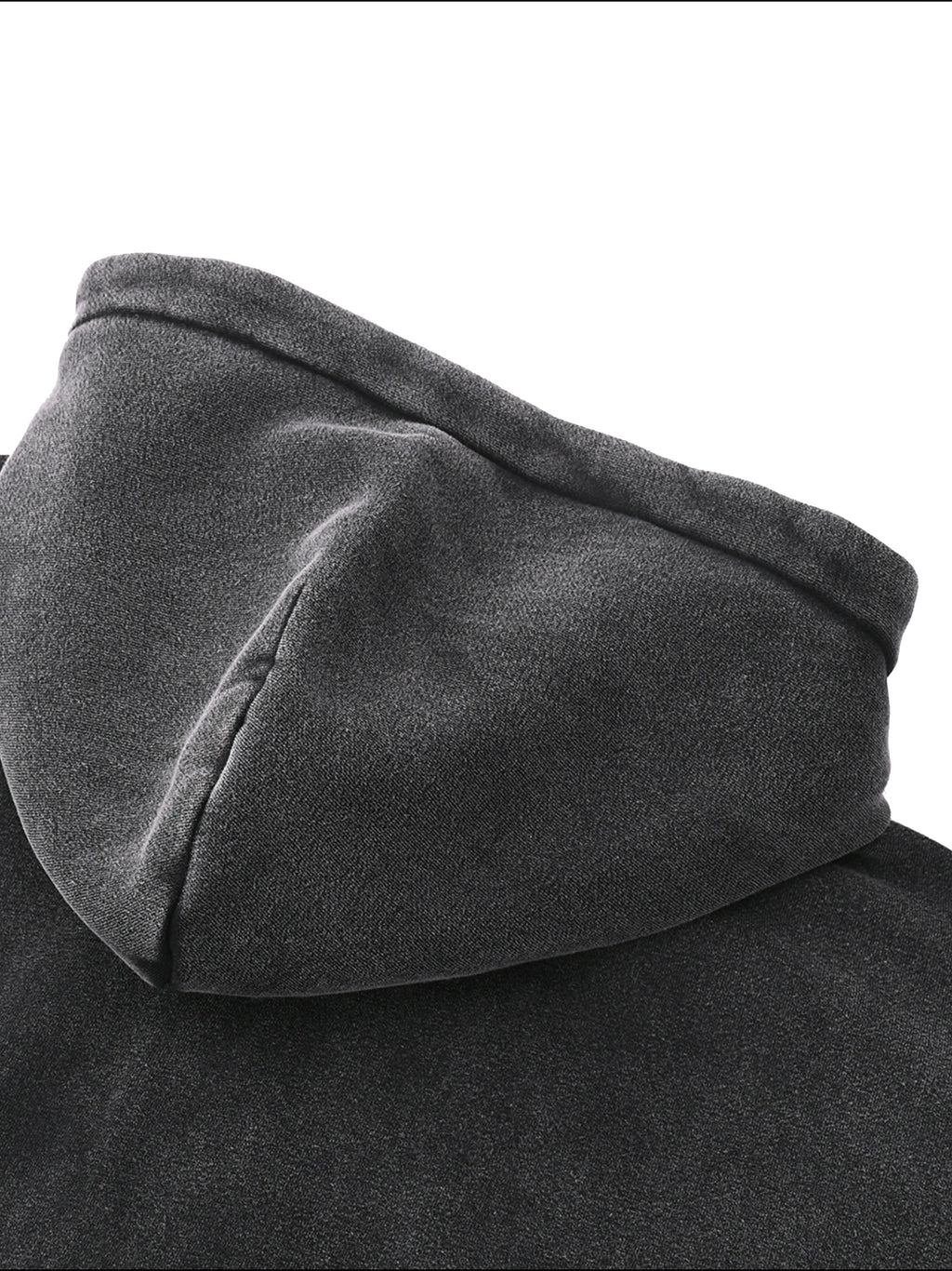 O | zip-through boxy fleece hoodie