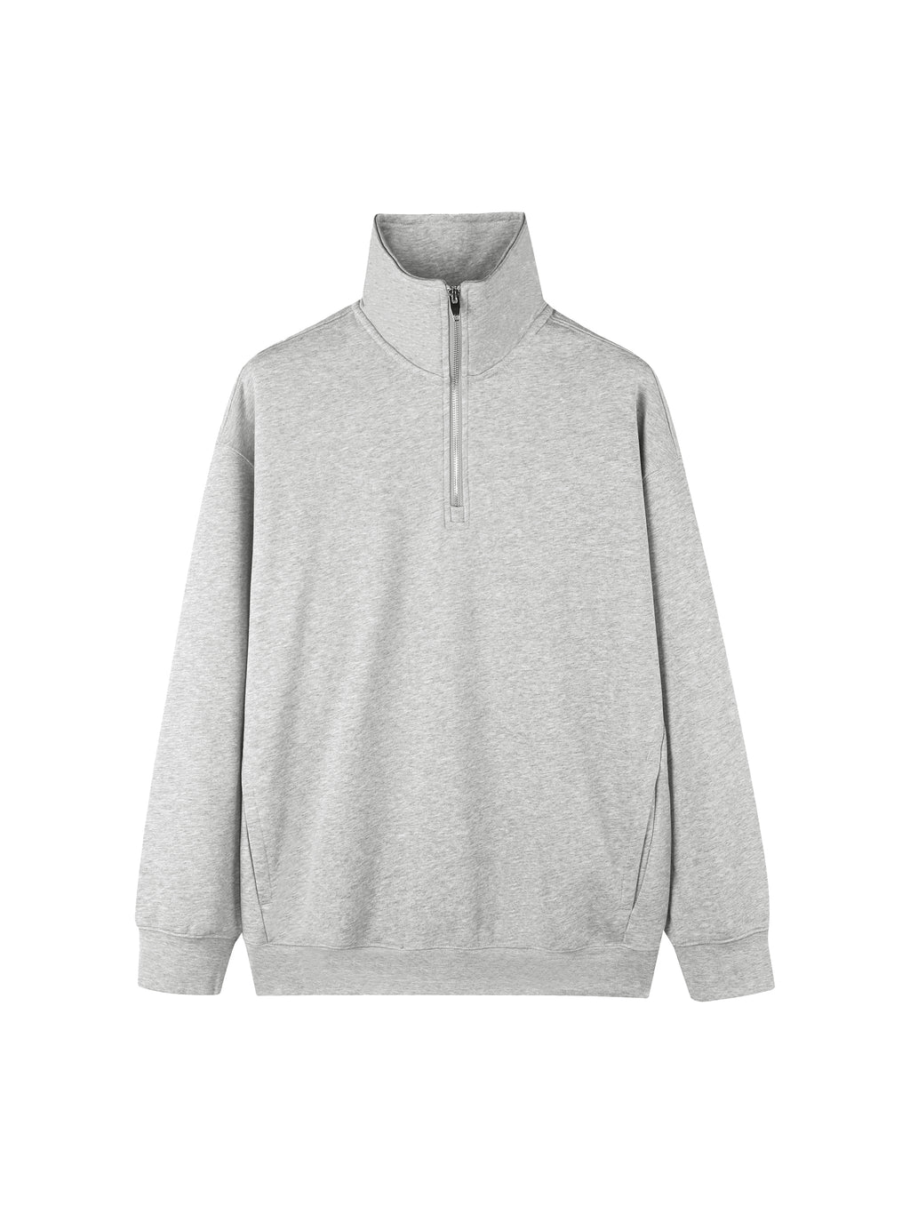 O | quarter-zip drop shoulder sweatshirt