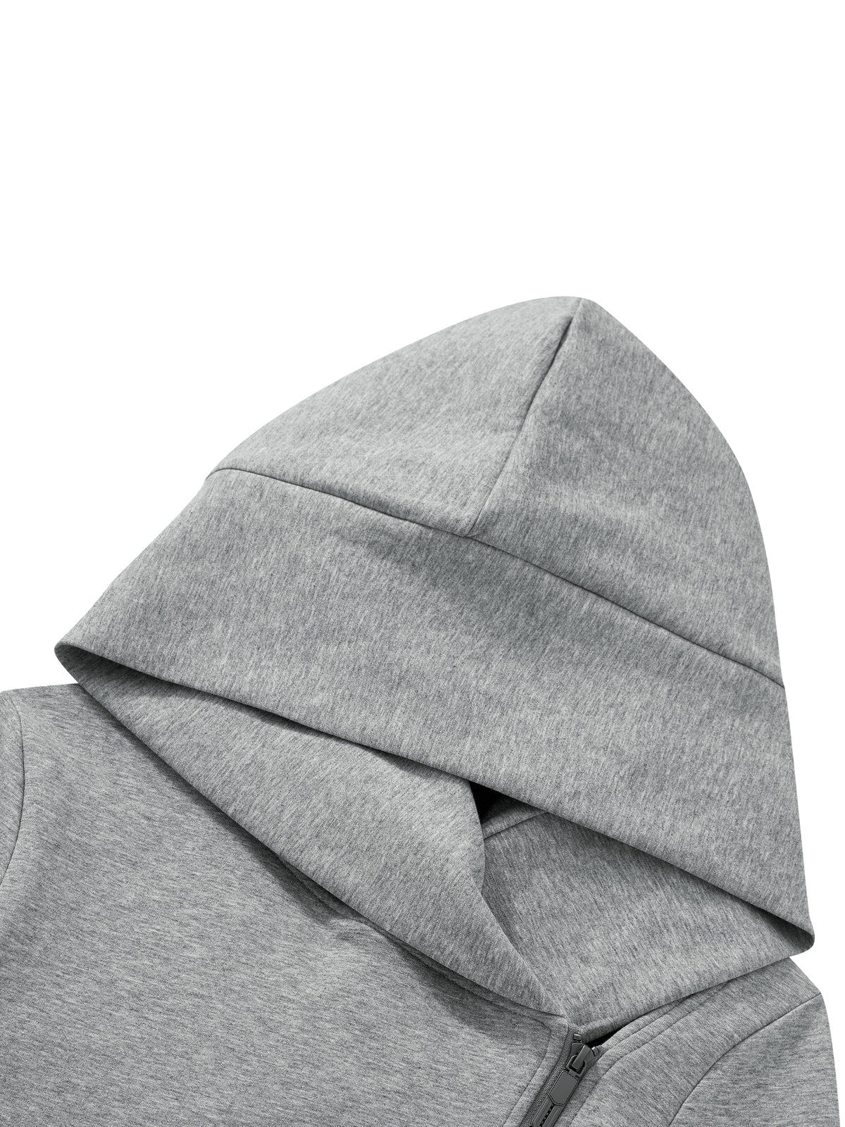 W | bell sleeve full-zip hoodie