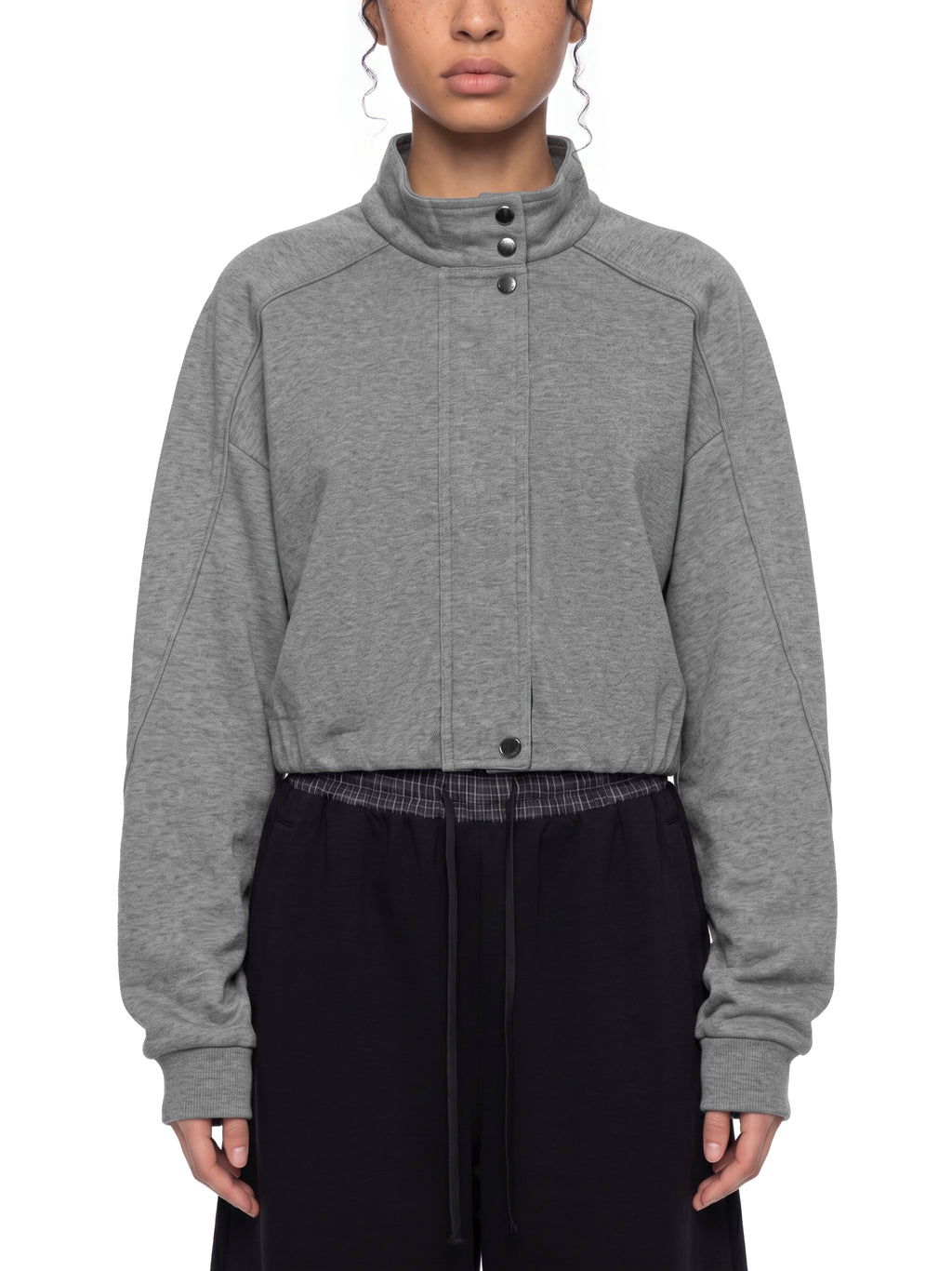 W | button-front jacket