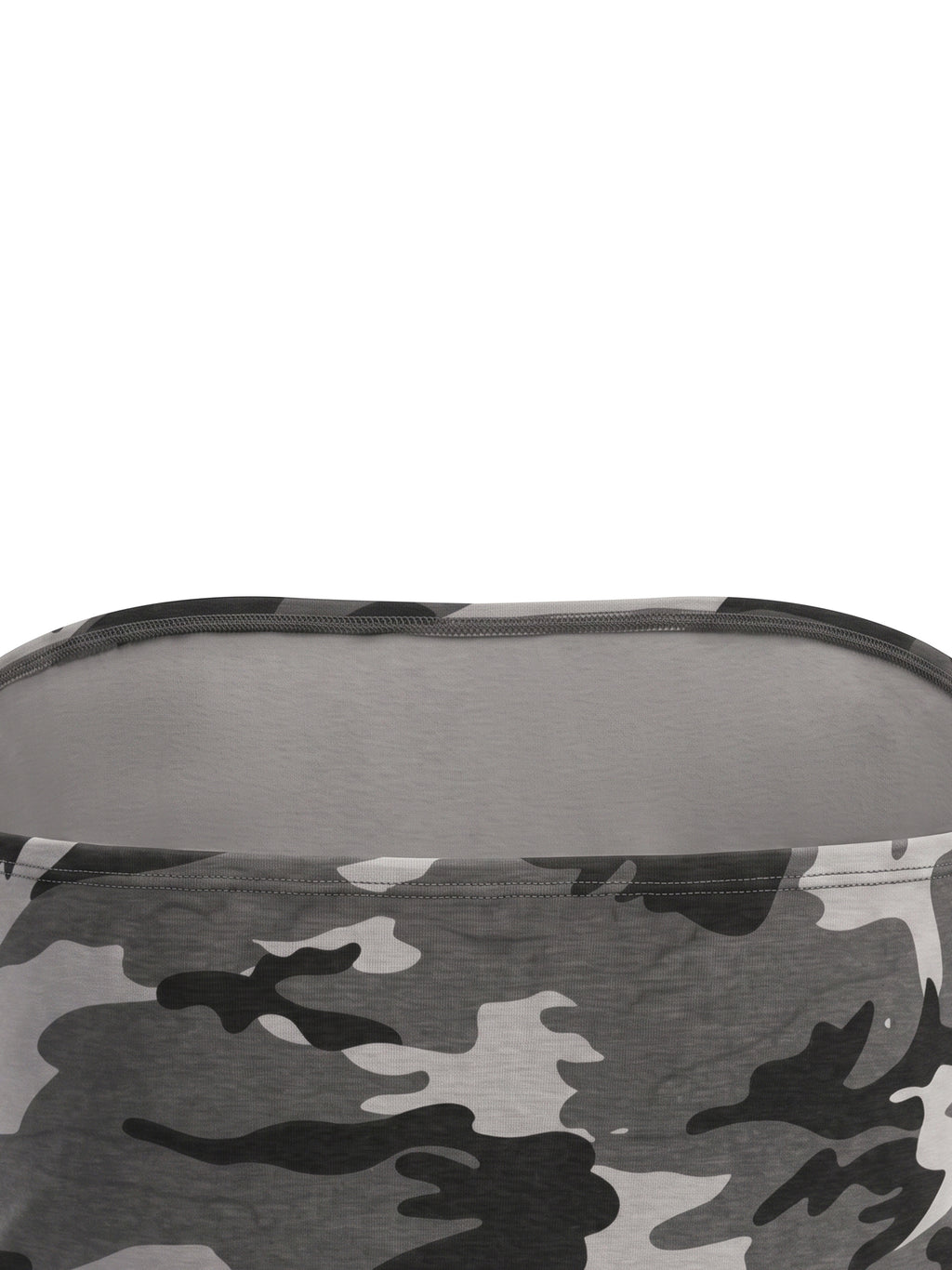 W | camo cropped tube top