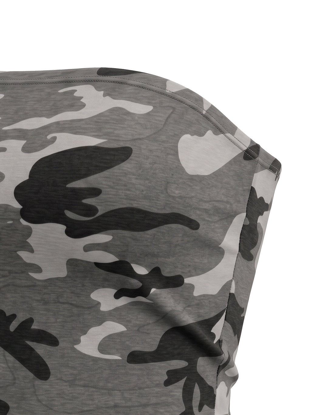 W | camo cropped tube top