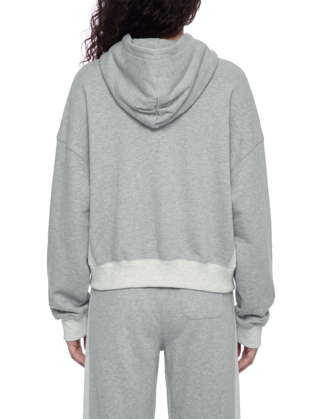 W | colour block hoodie