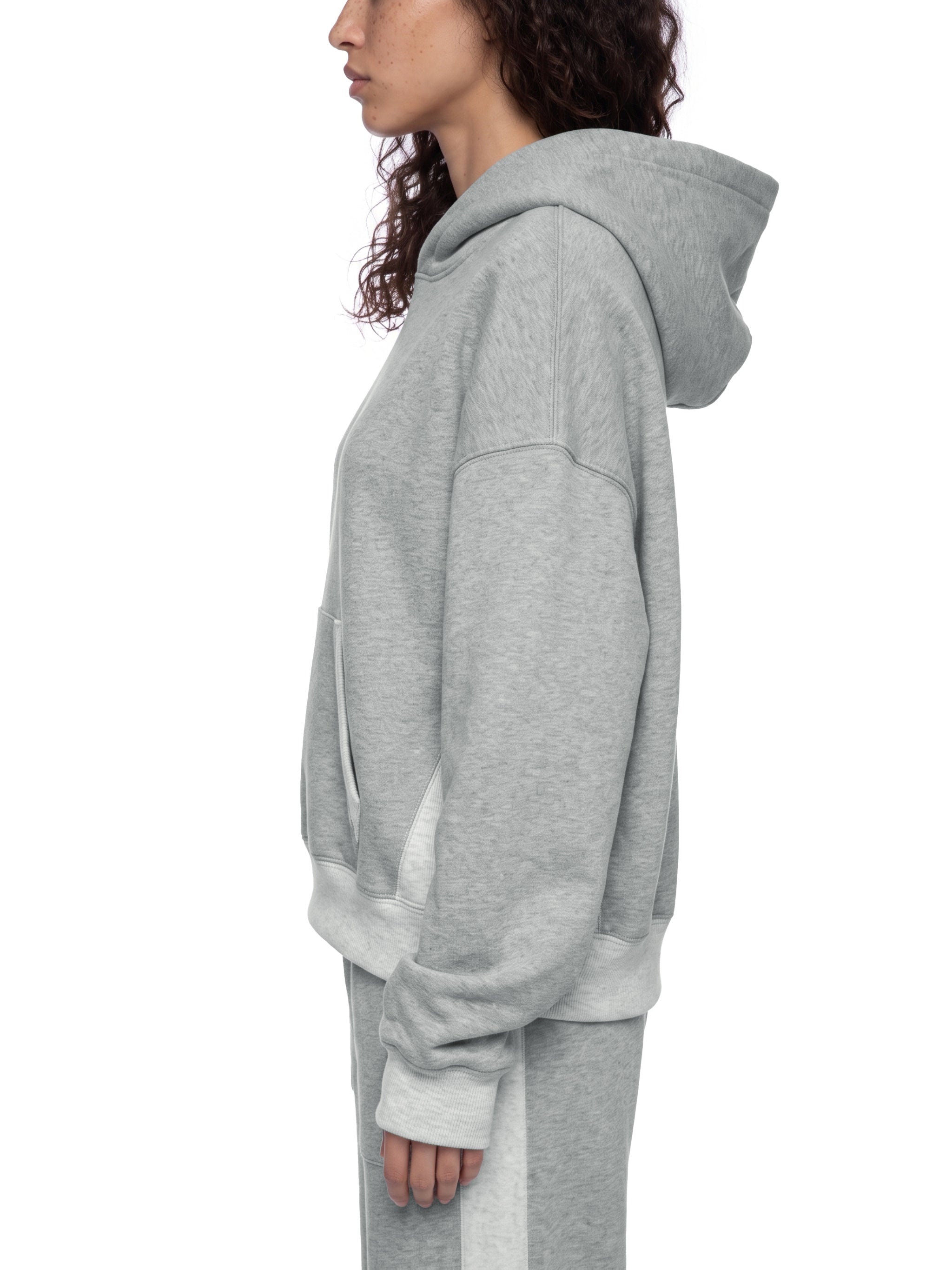 W | colour block hoodie