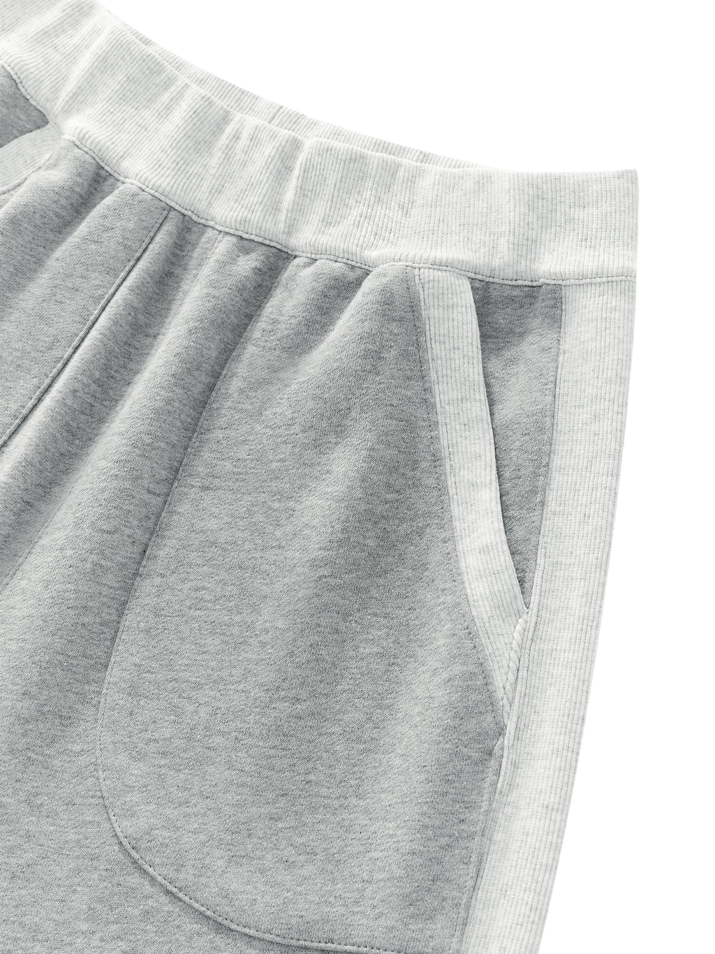 W | colour block raw hem sweatpants
