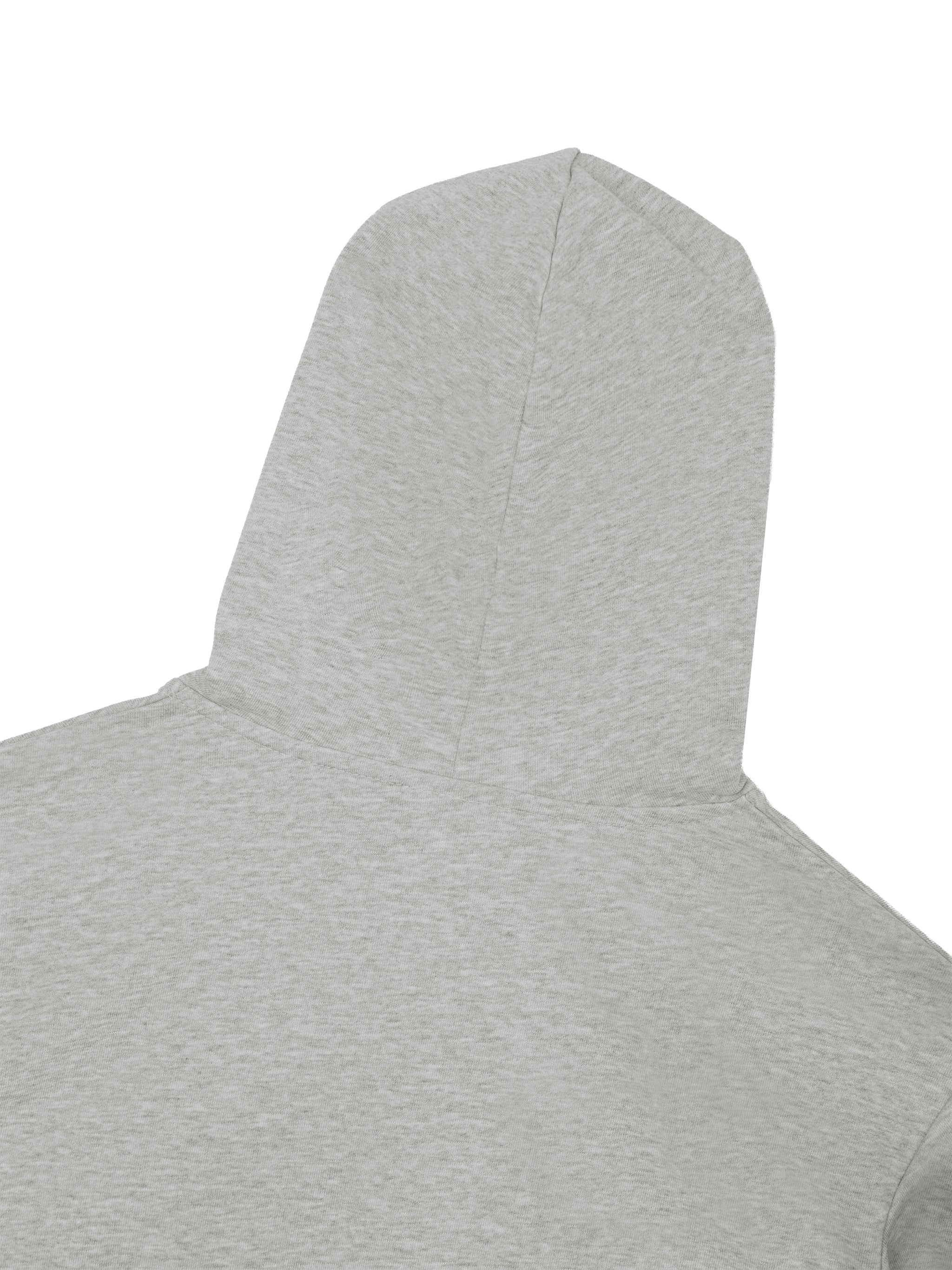 W | cropped lace-panel hoodie