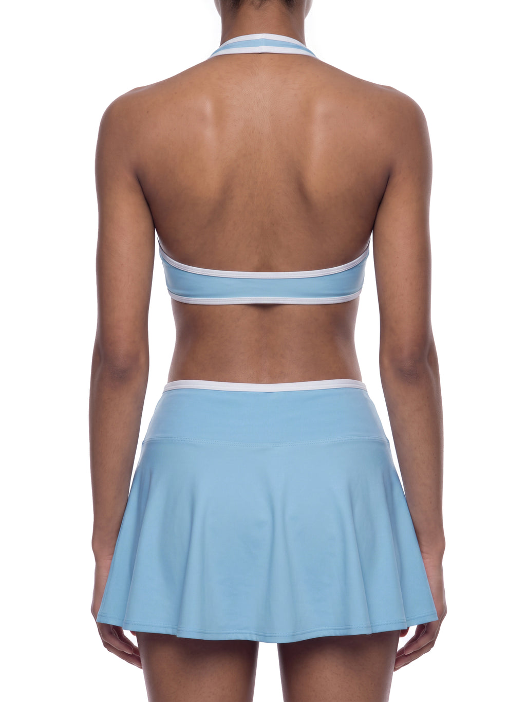 W | halter colour block yoga sports bra