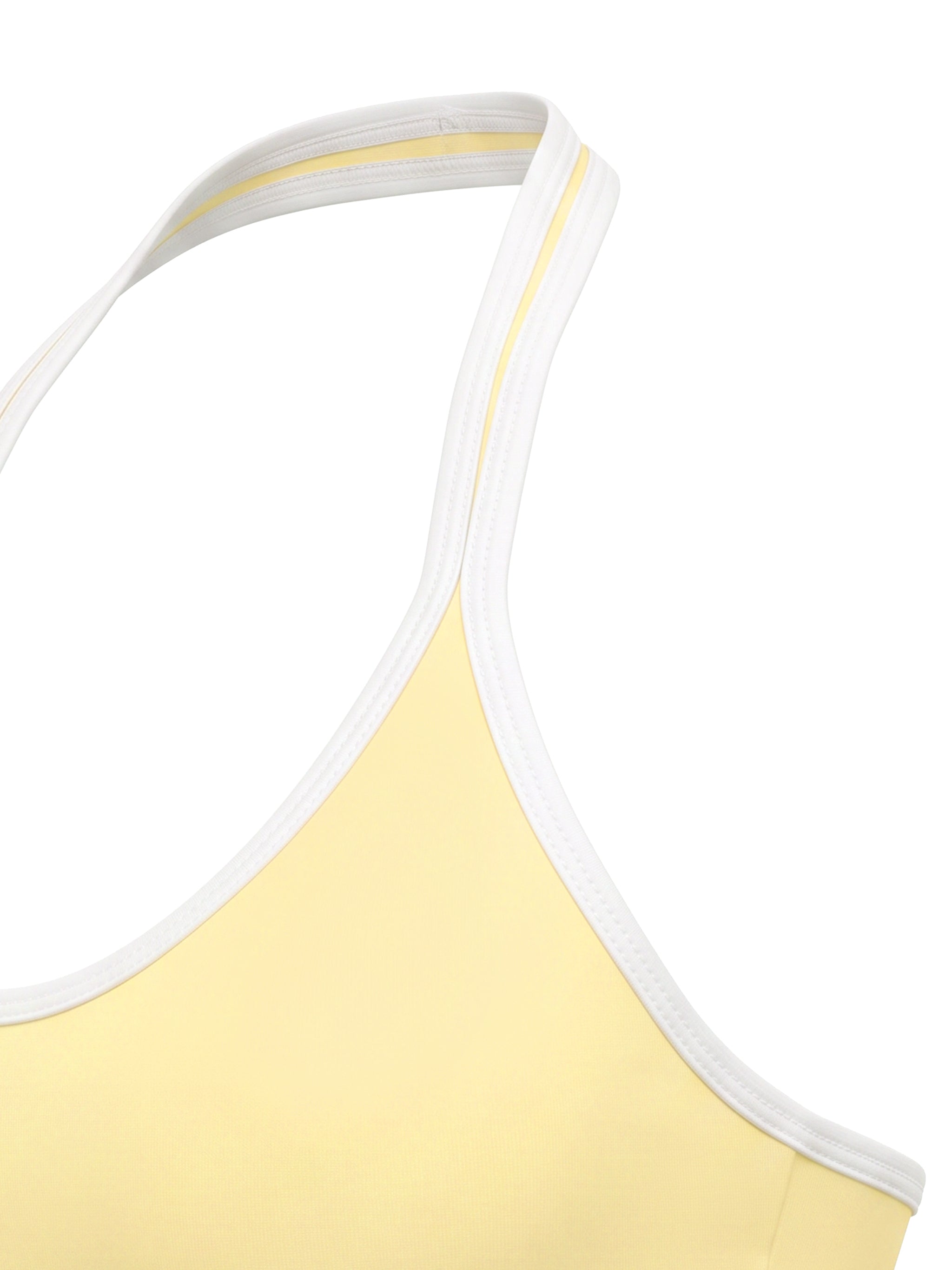 W | halter colour block yoga sports bra