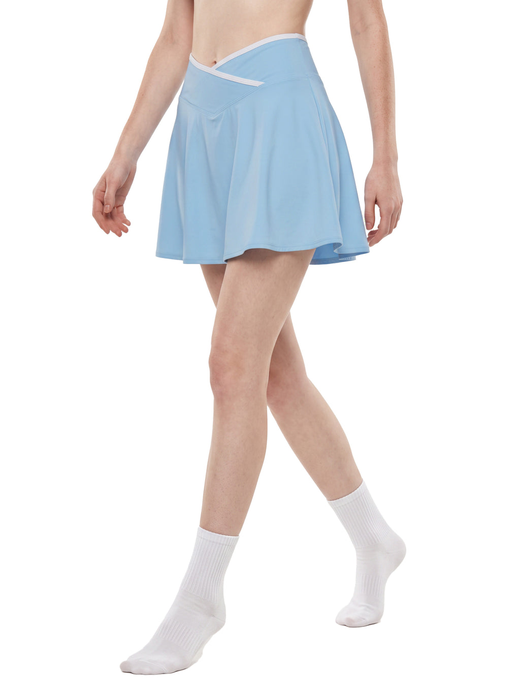 W | colour block a-line skirt
