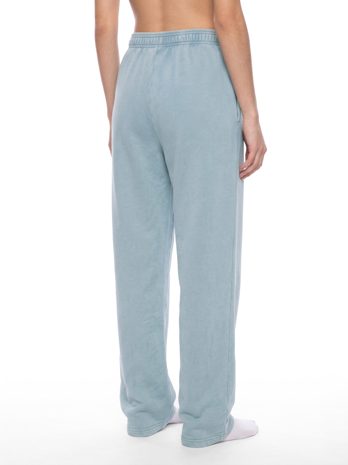 W | mineral wash straight-leg sweatpants