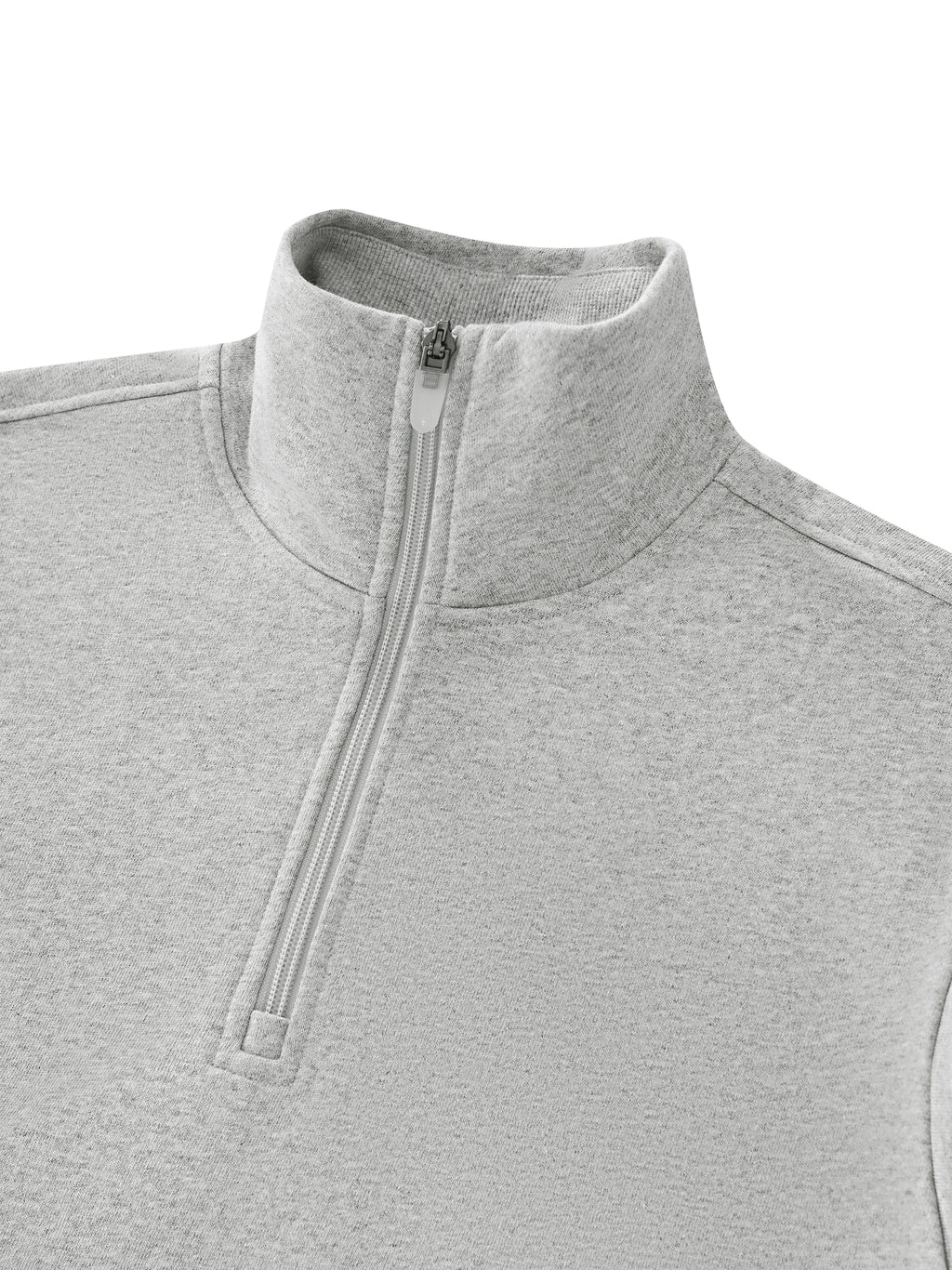 W | mock-neck quarter-zip sweatshirt