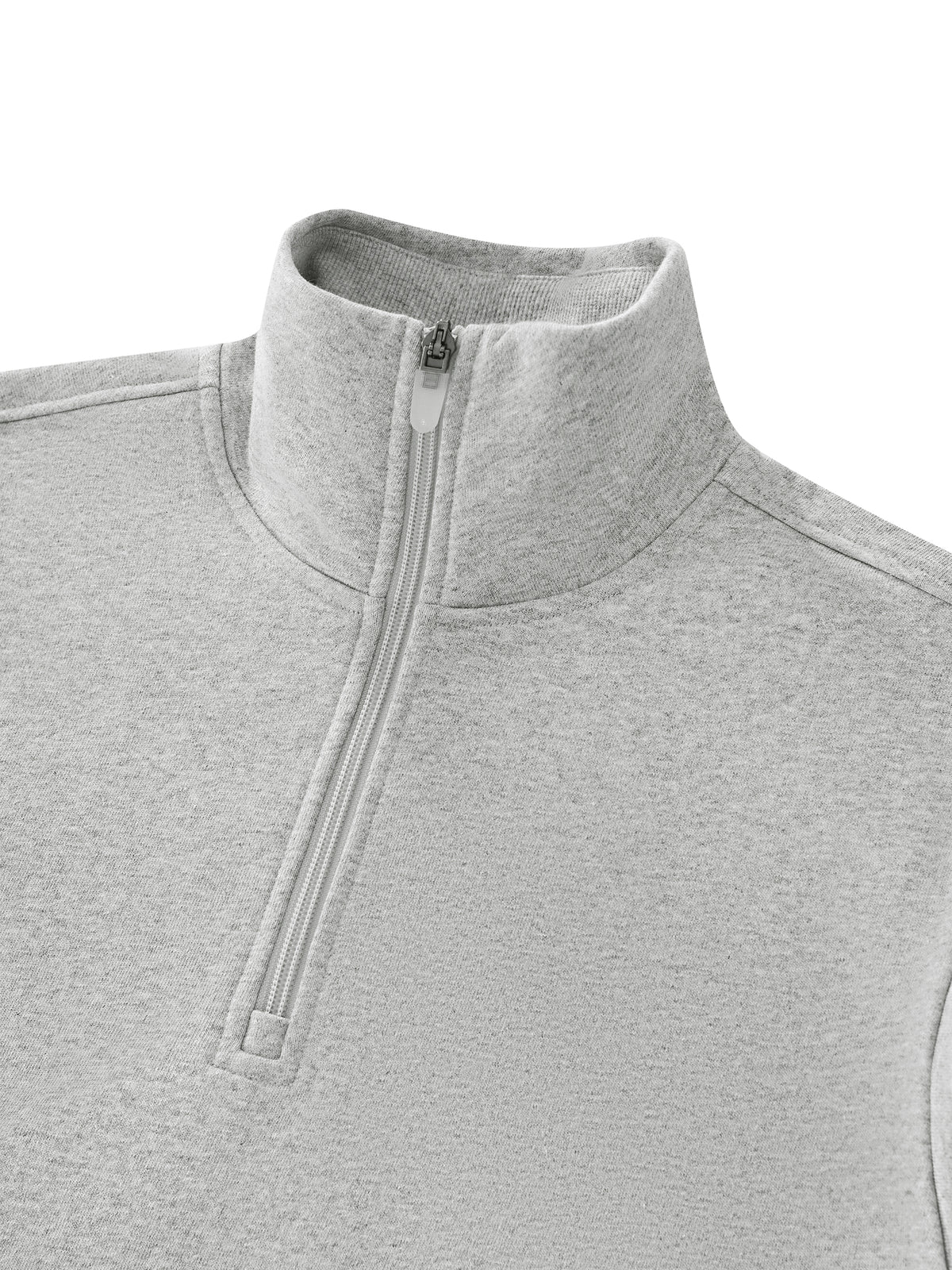 W | mock-neck quarter-zip sweatshirt
