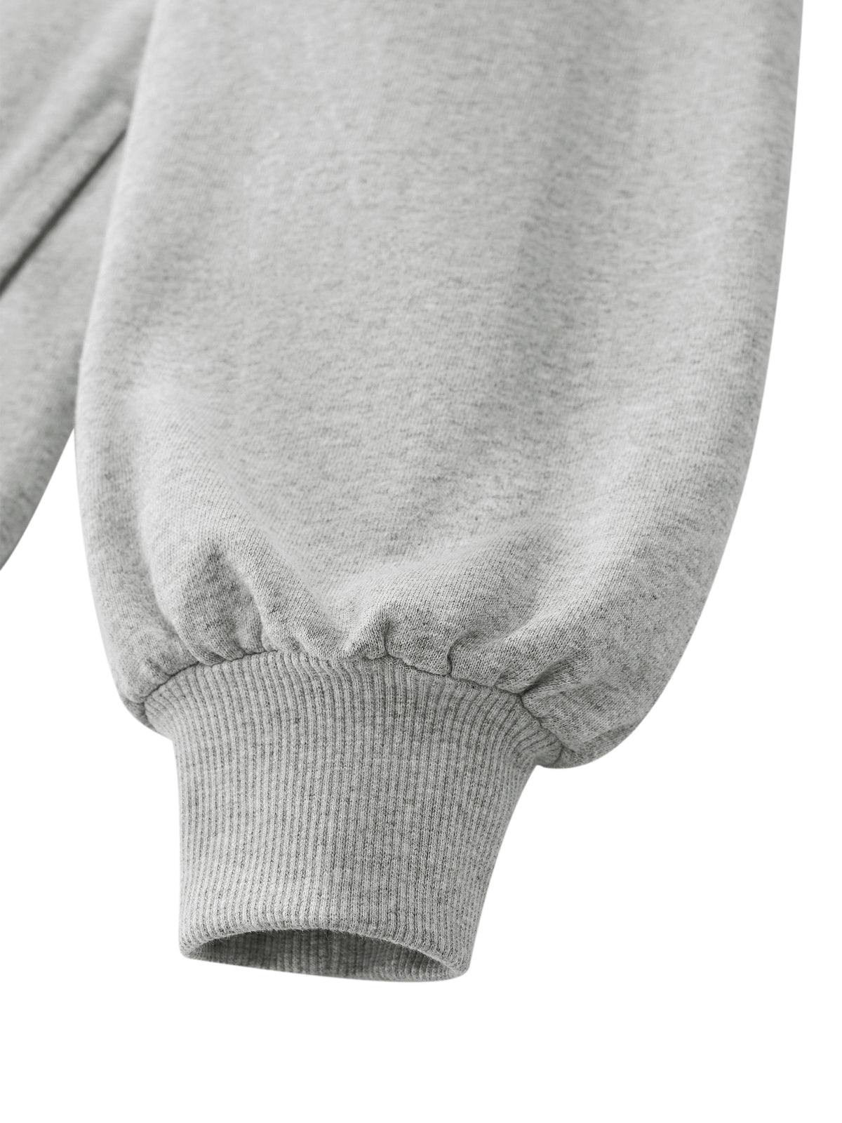 W | mock-neck quarter-zip sweatshirt