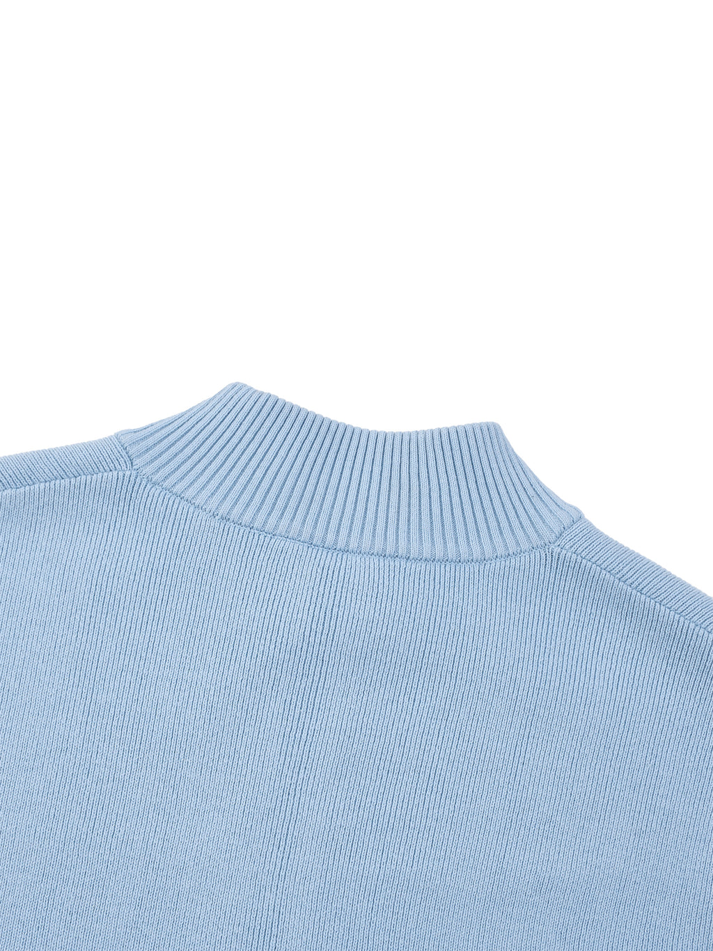 W | mock neck zip- up cardigan