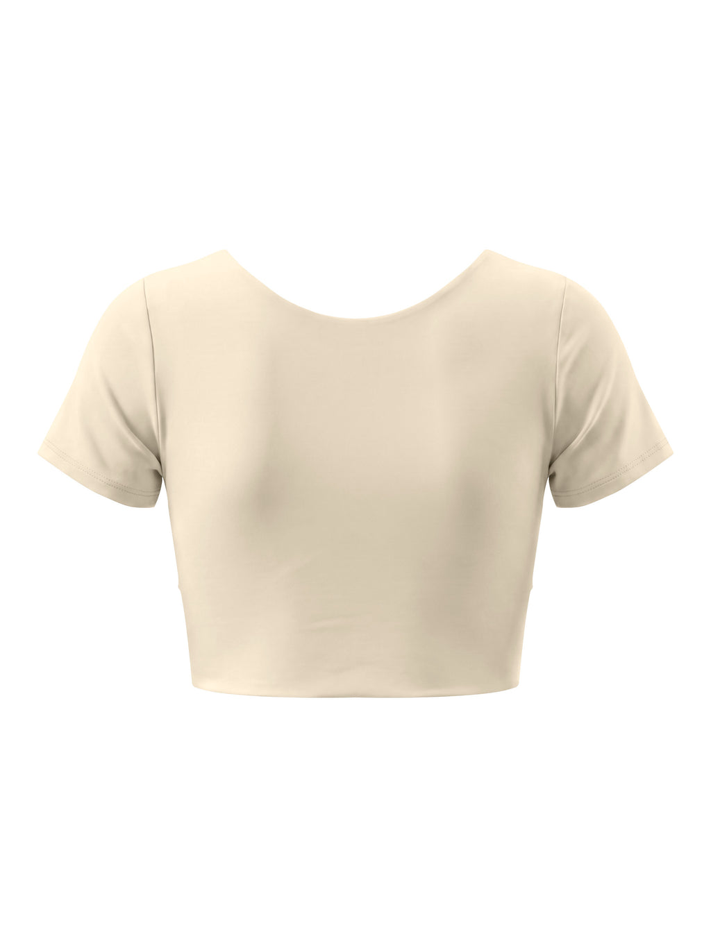 W | panelled crop yoga t-shirt
