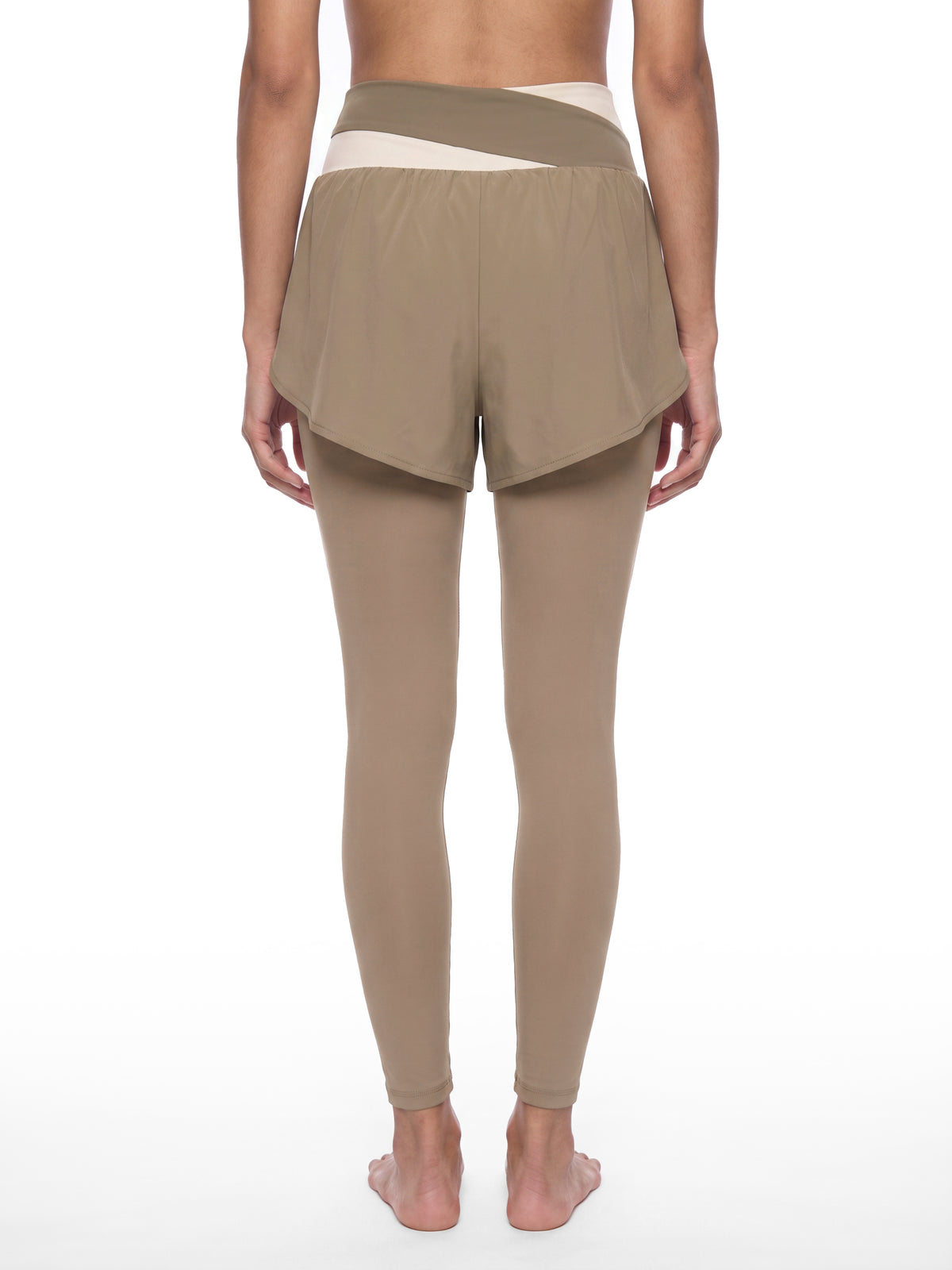W | panelled high-waisted yoga leggings