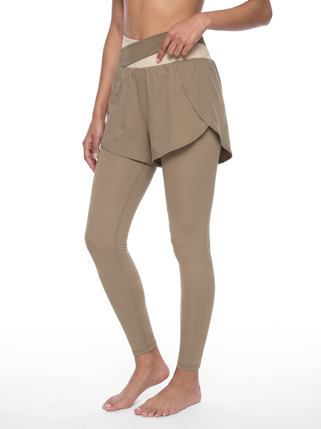 W | panelled high-waisted yoga leggings