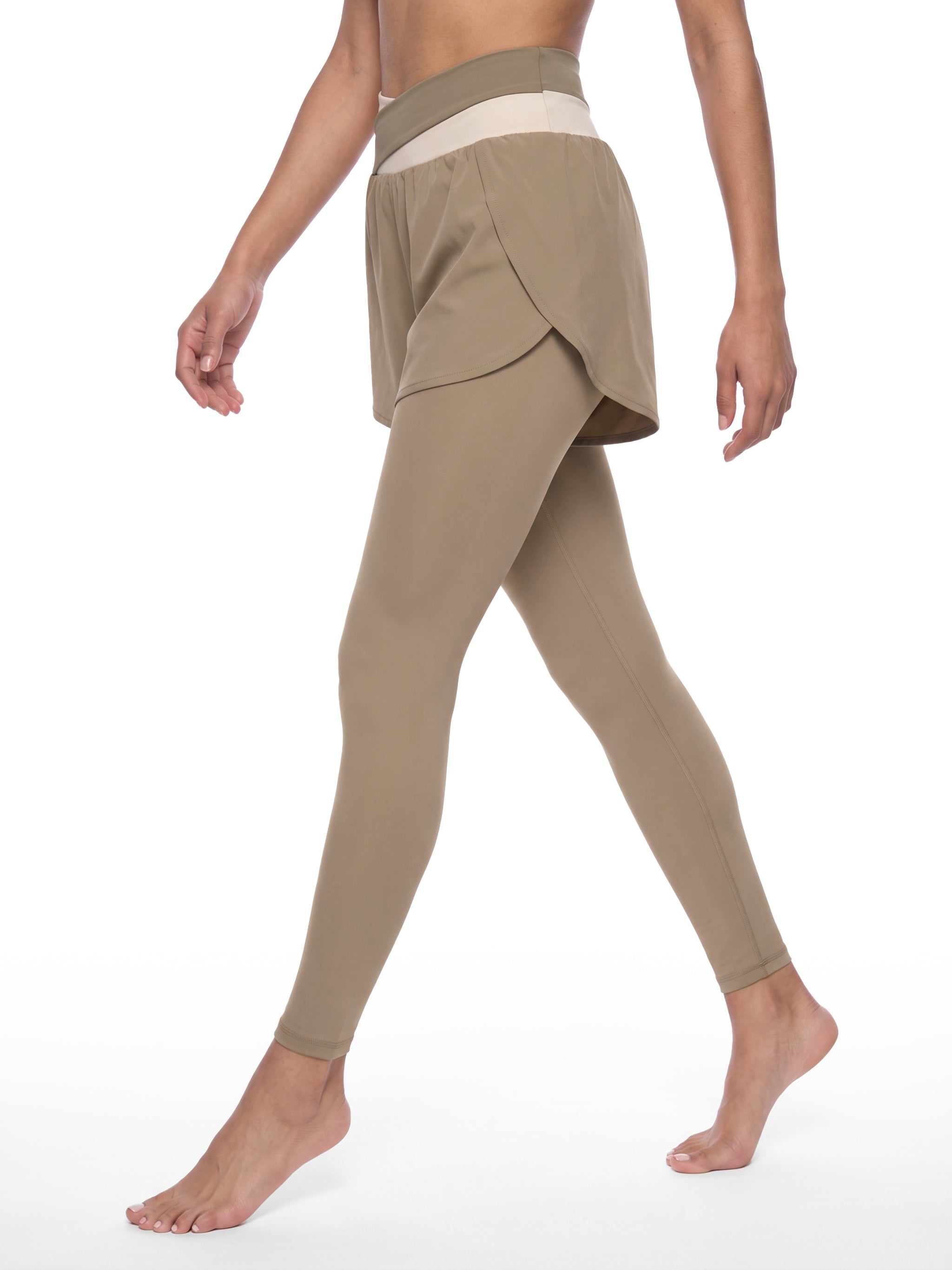 W | panelled high-waisted yoga leggings