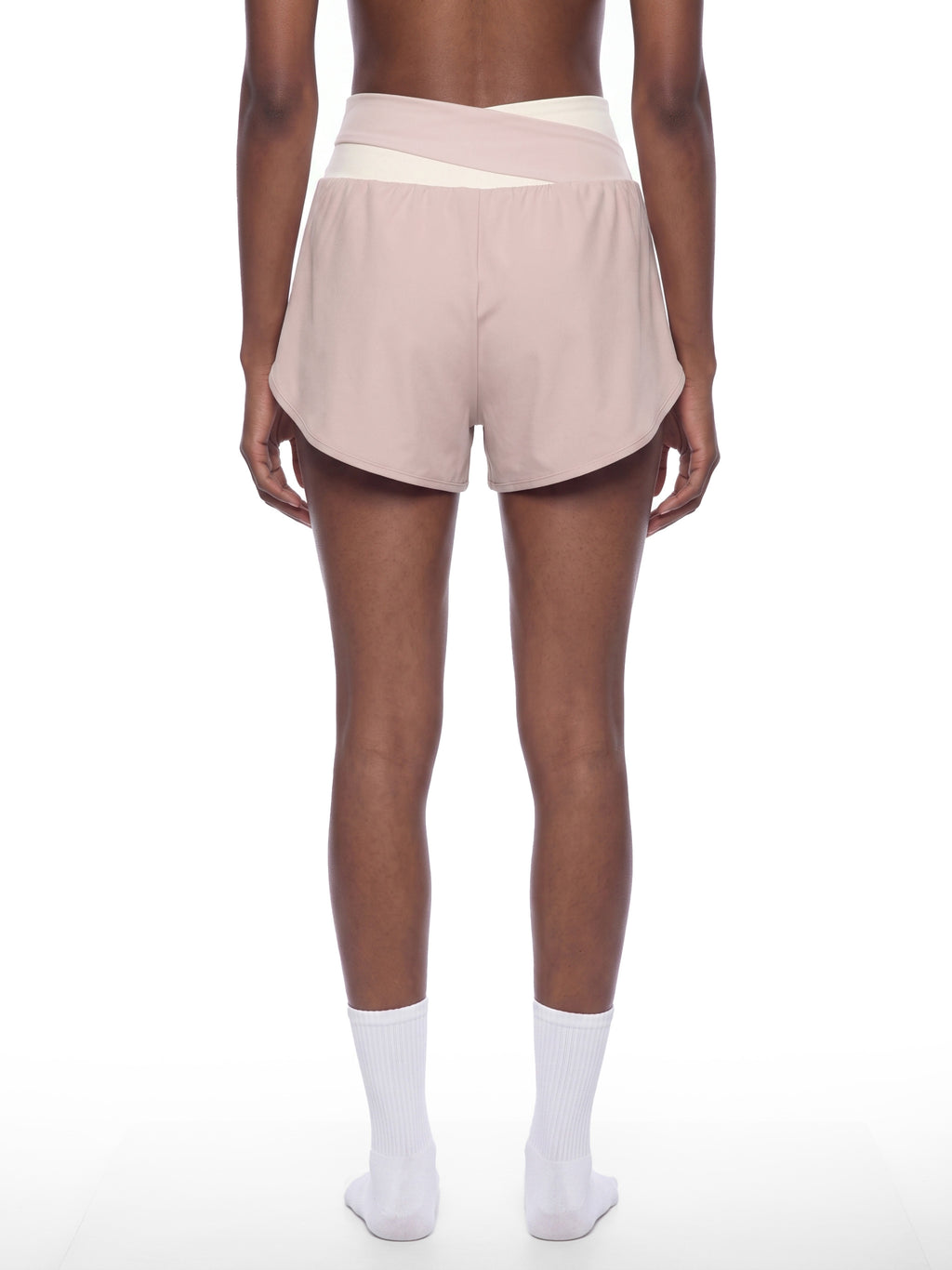 W | panelled yoga shorts