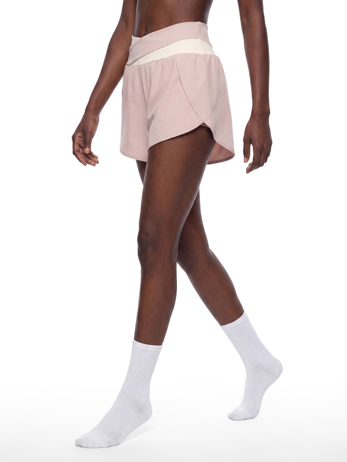 W | panelled yoga shorts
