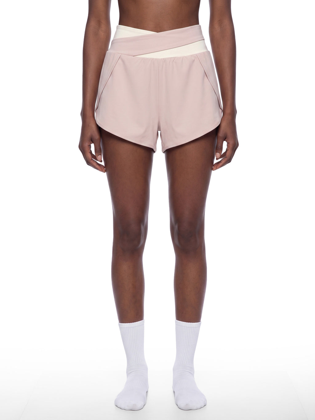 W | panelled yoga shorts