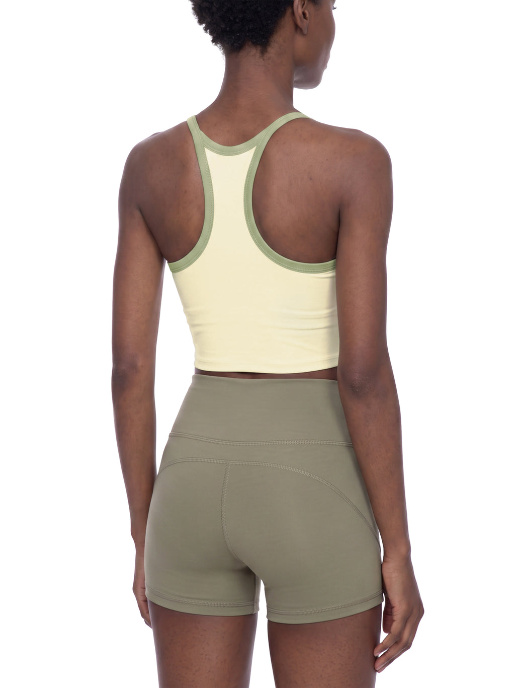 W | piping yoga tank top