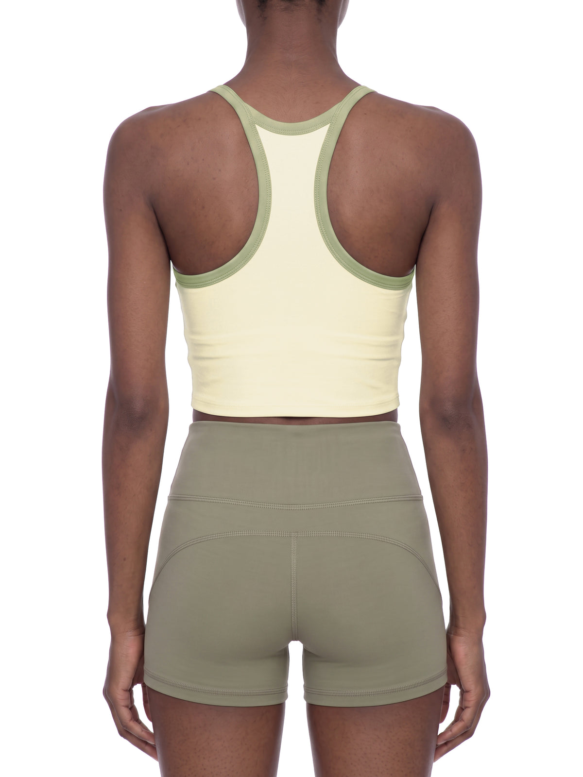 W | piping yoga tank top