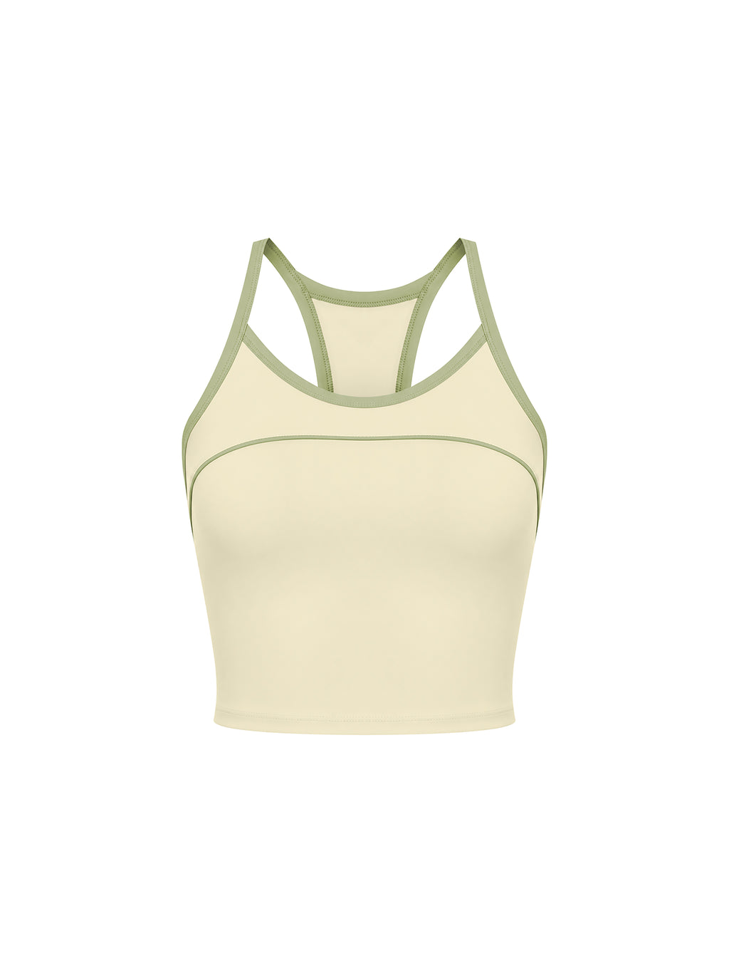 W | piping yoga tank top