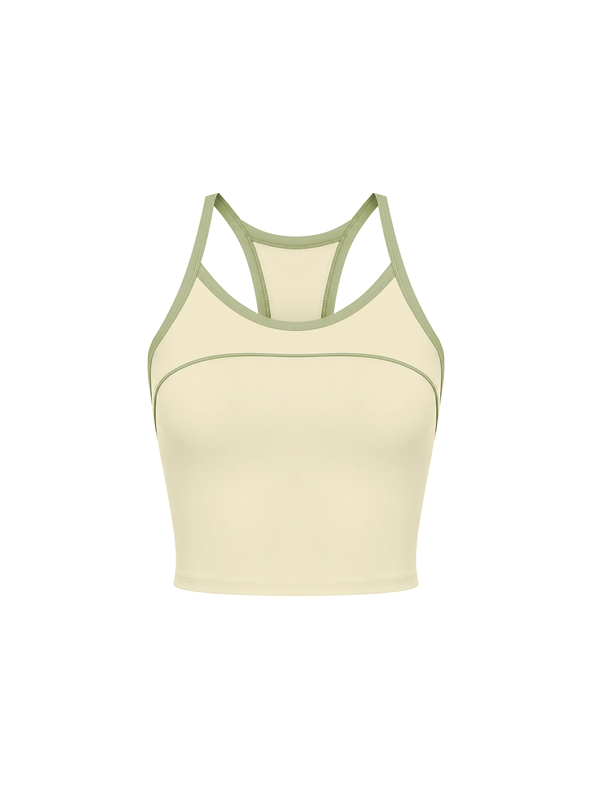 W | piping yoga tank top