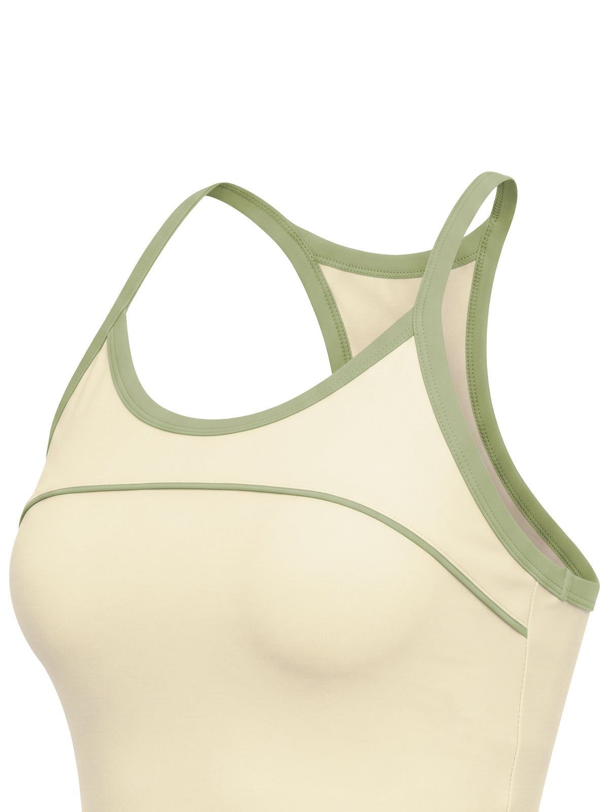 W | piping yoga tank top