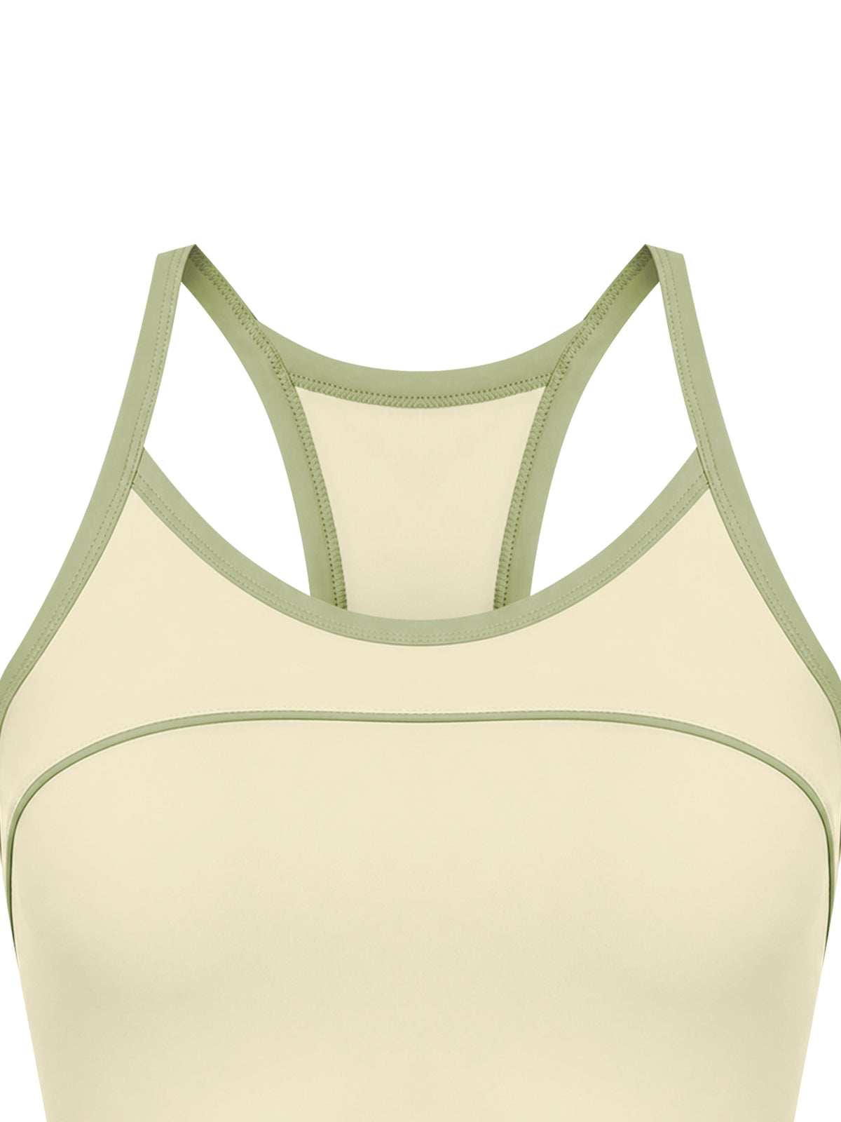 W | piping yoga tank top