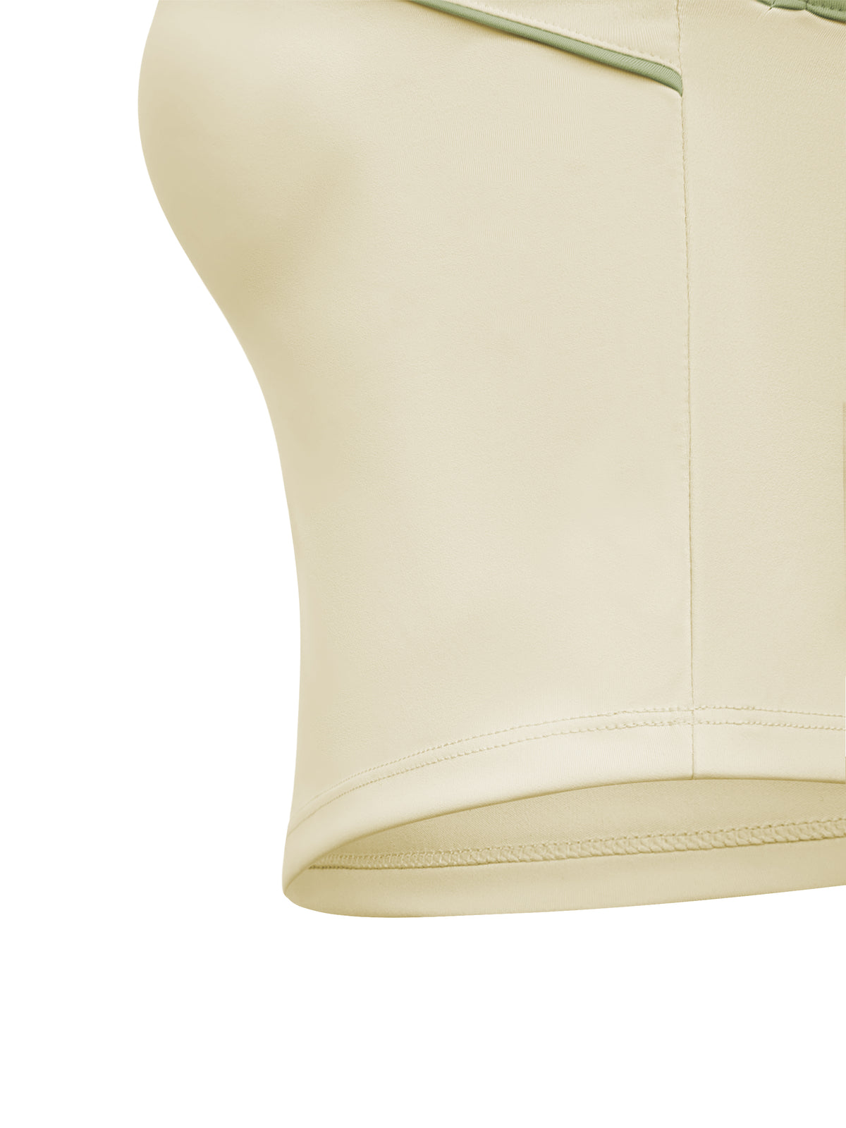W | piping yoga tank top