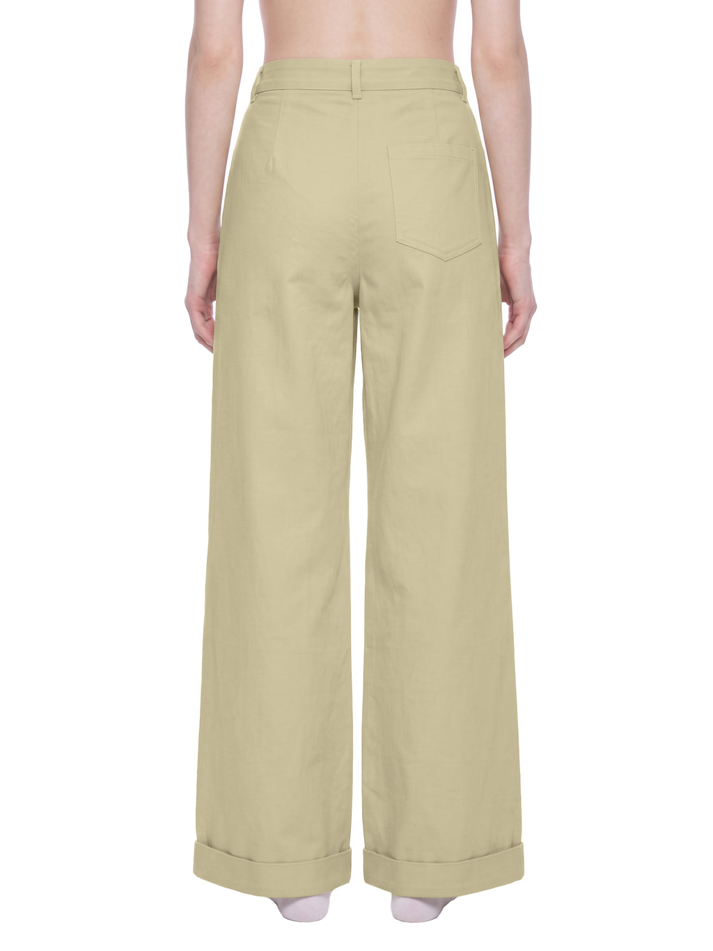 W | tencel wide leg pants