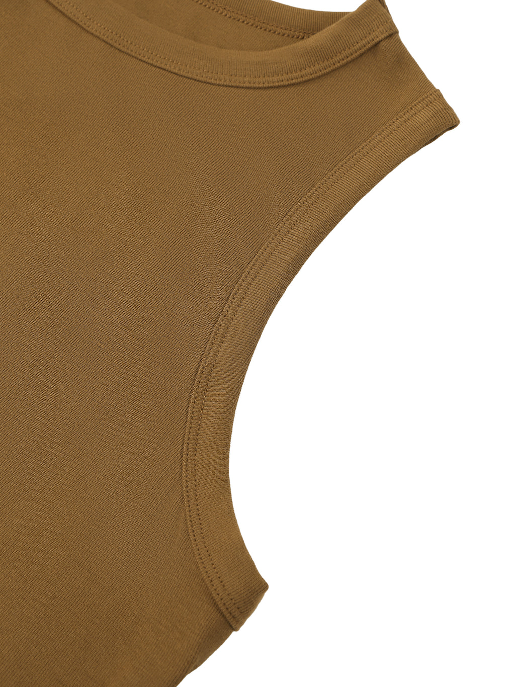 W | tight crewneck crop tank top
